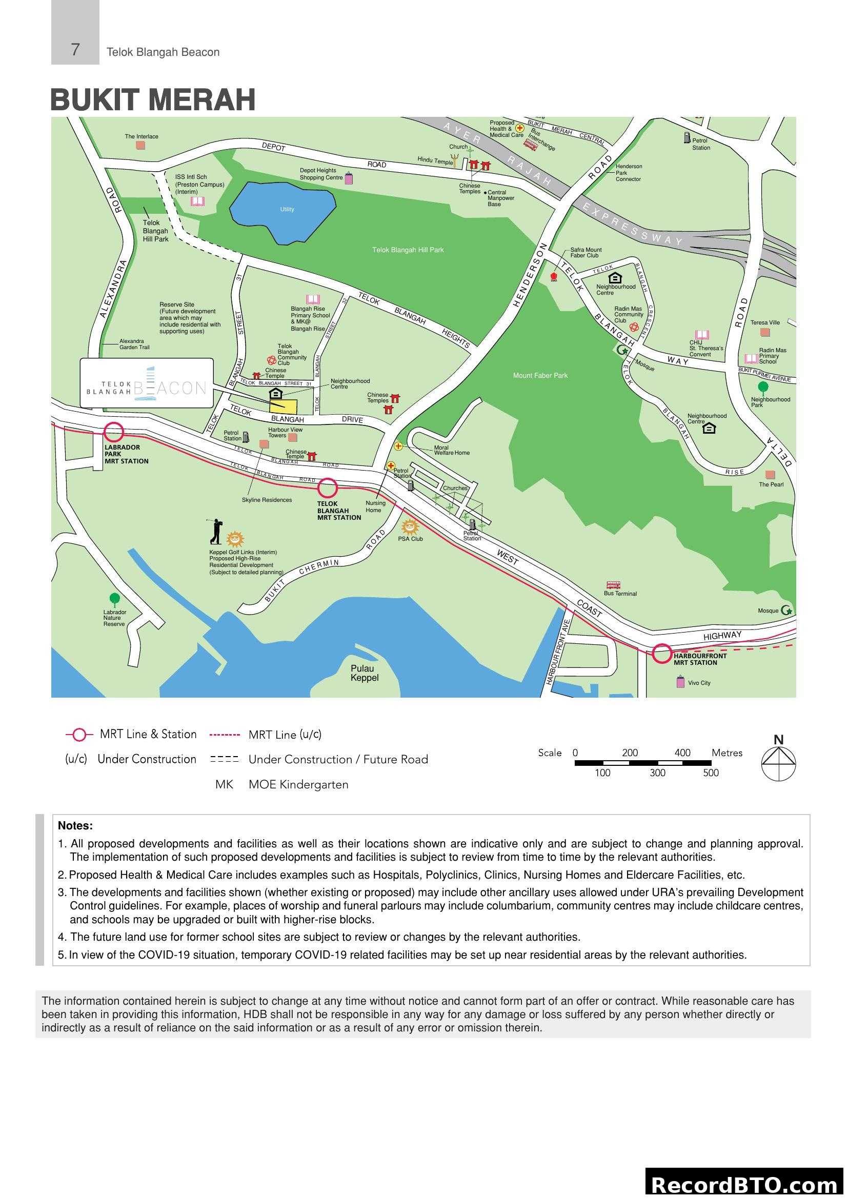 Telok Blangah Beacon - Bukit Merah Location Map