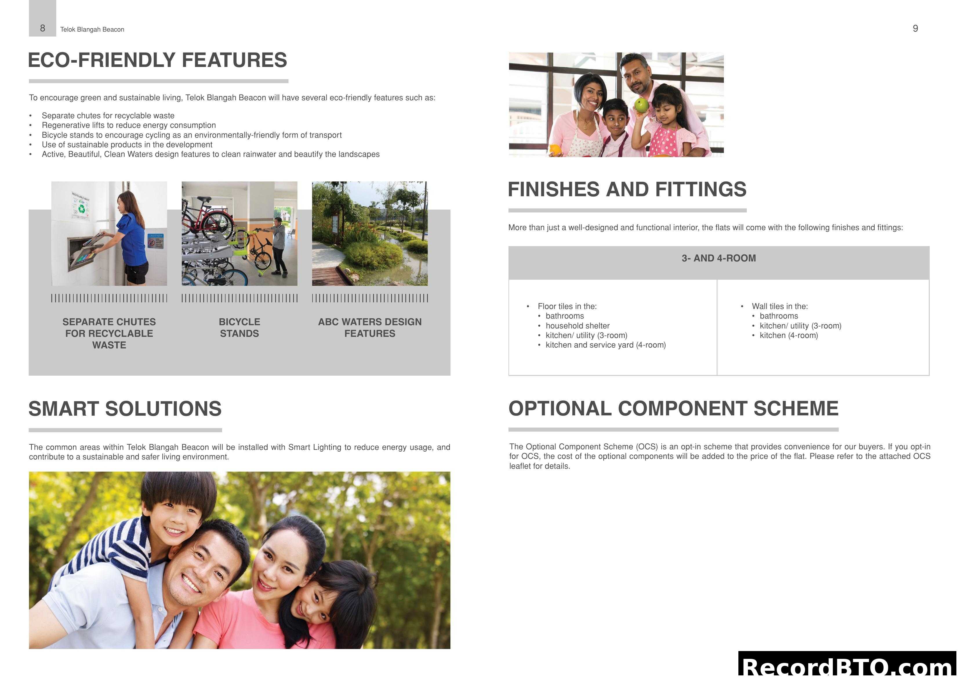 Telok Blangah Beacon Features, Finishes and Specifications