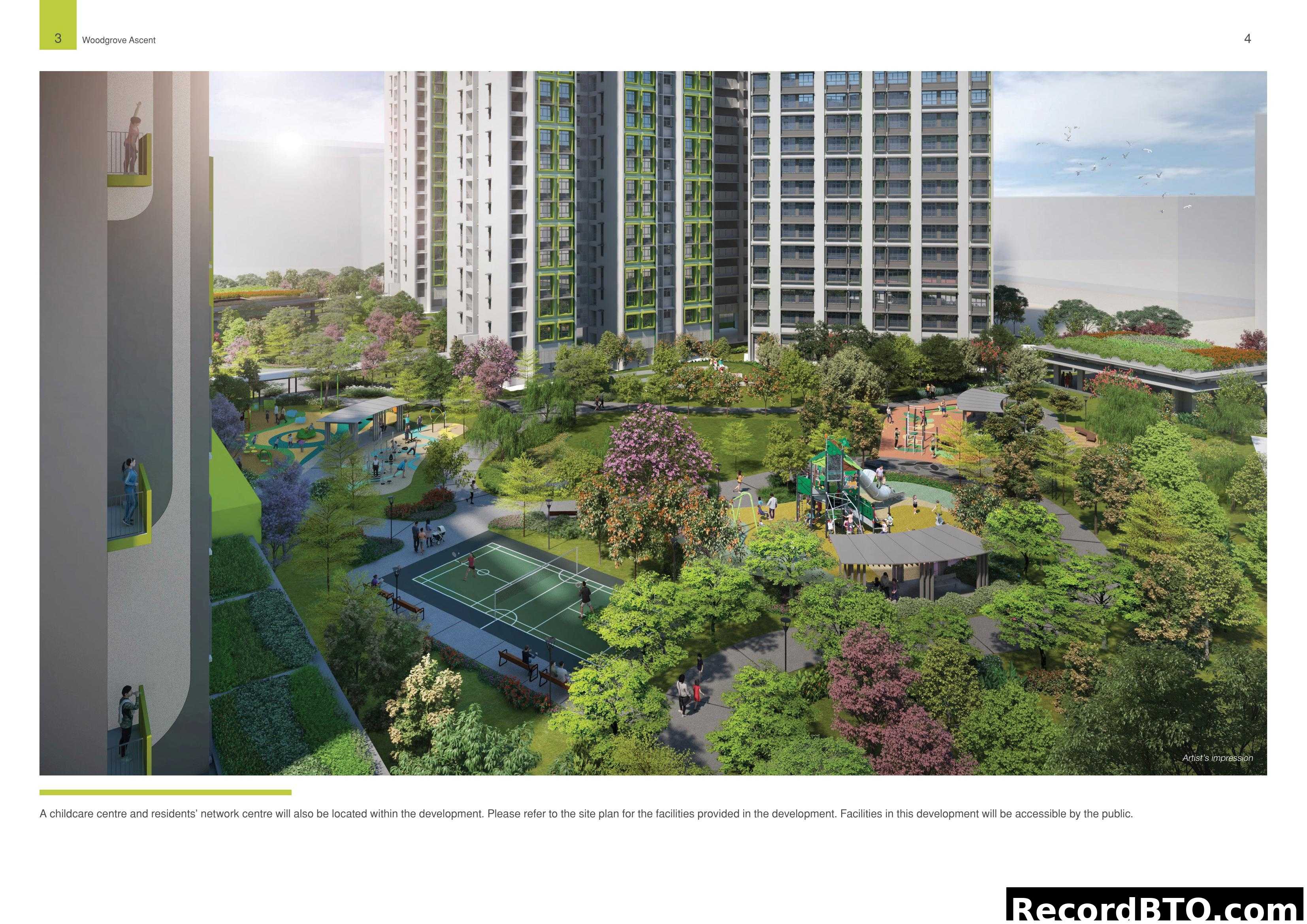 Woodgrove Ascent Development Facilities and Green Spaces