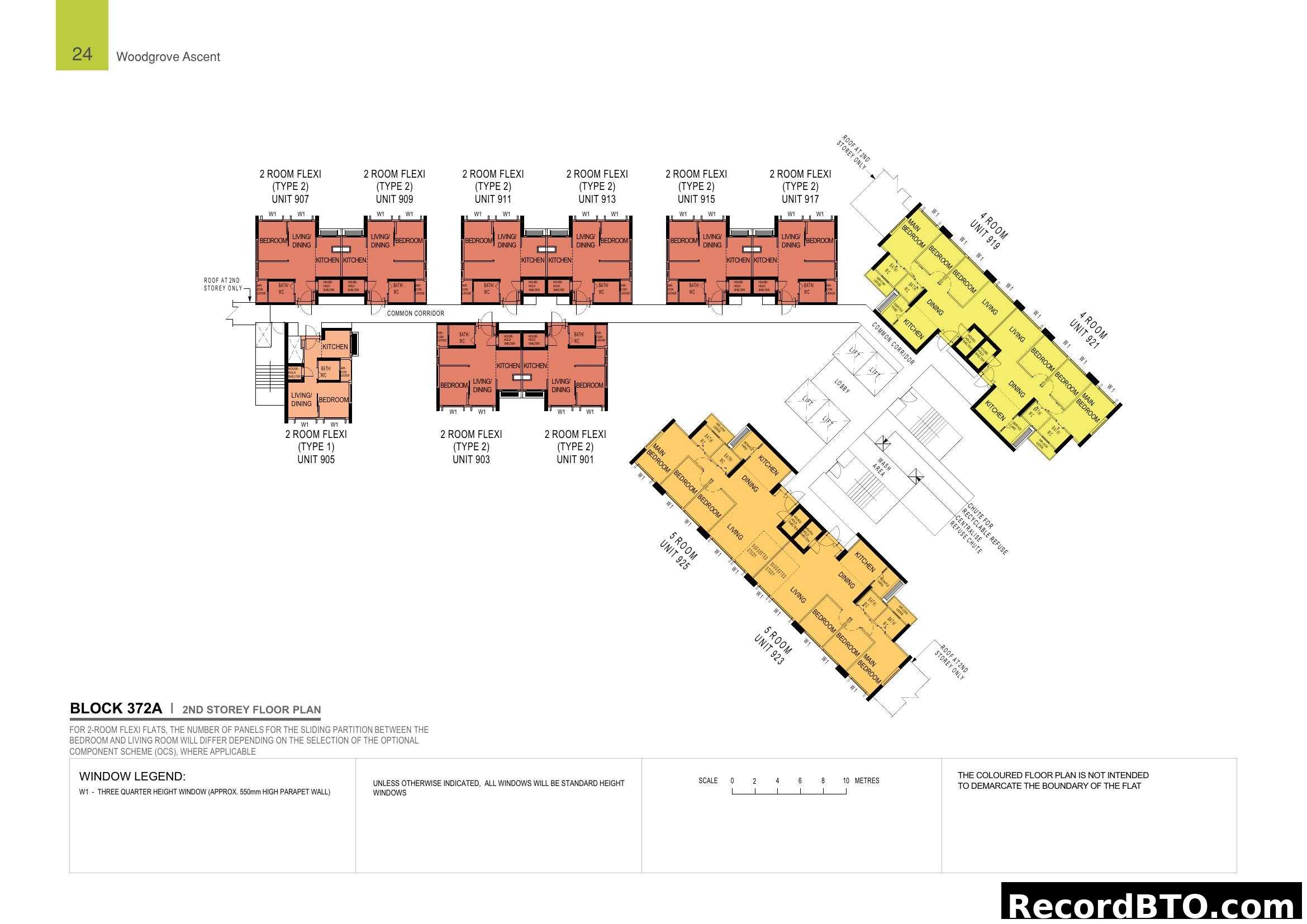Block 372A 2nd Storey Floor Plan - Woodgrove Ascent