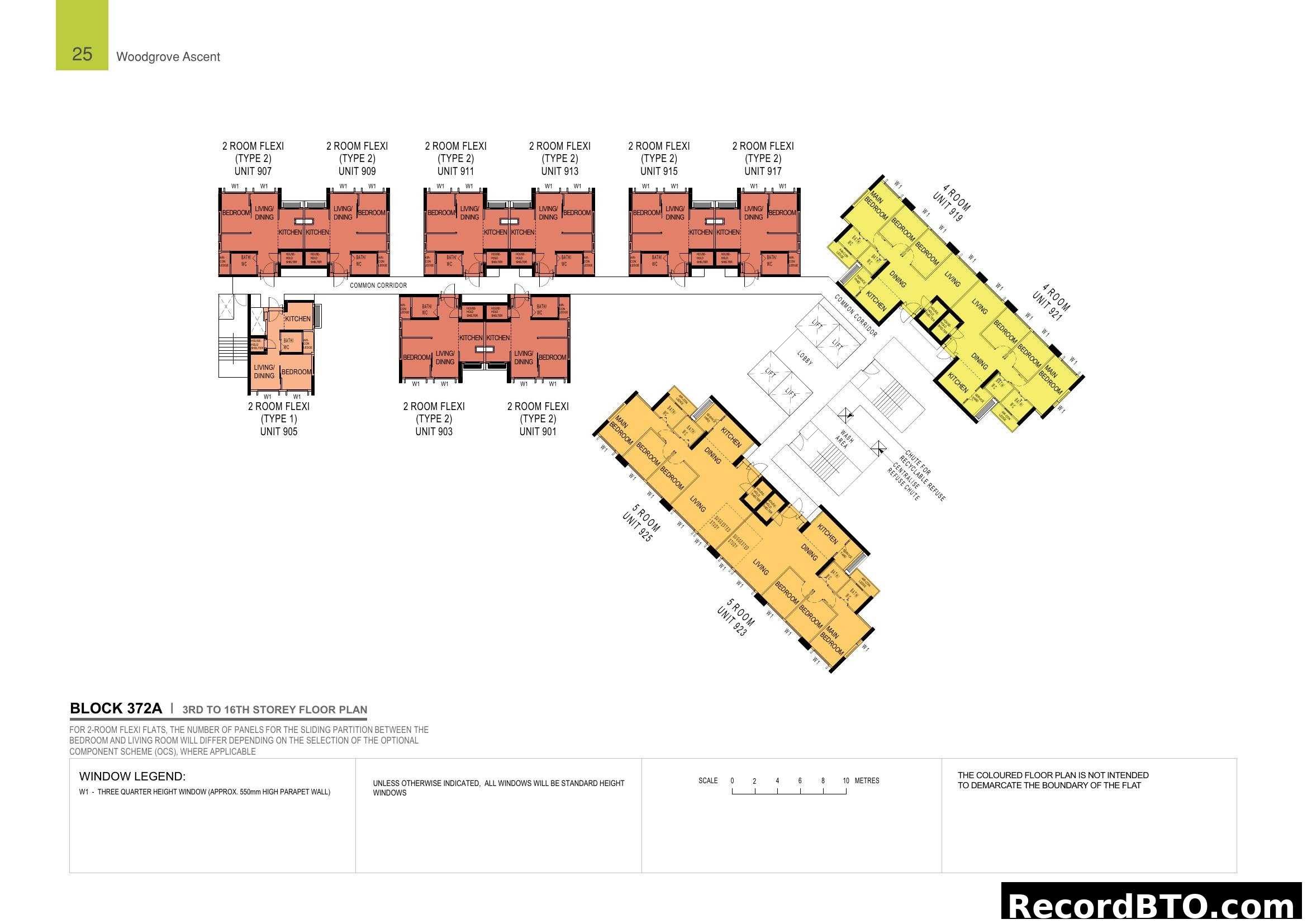 Block 372A 3rd to 16th Storey Floor Plan