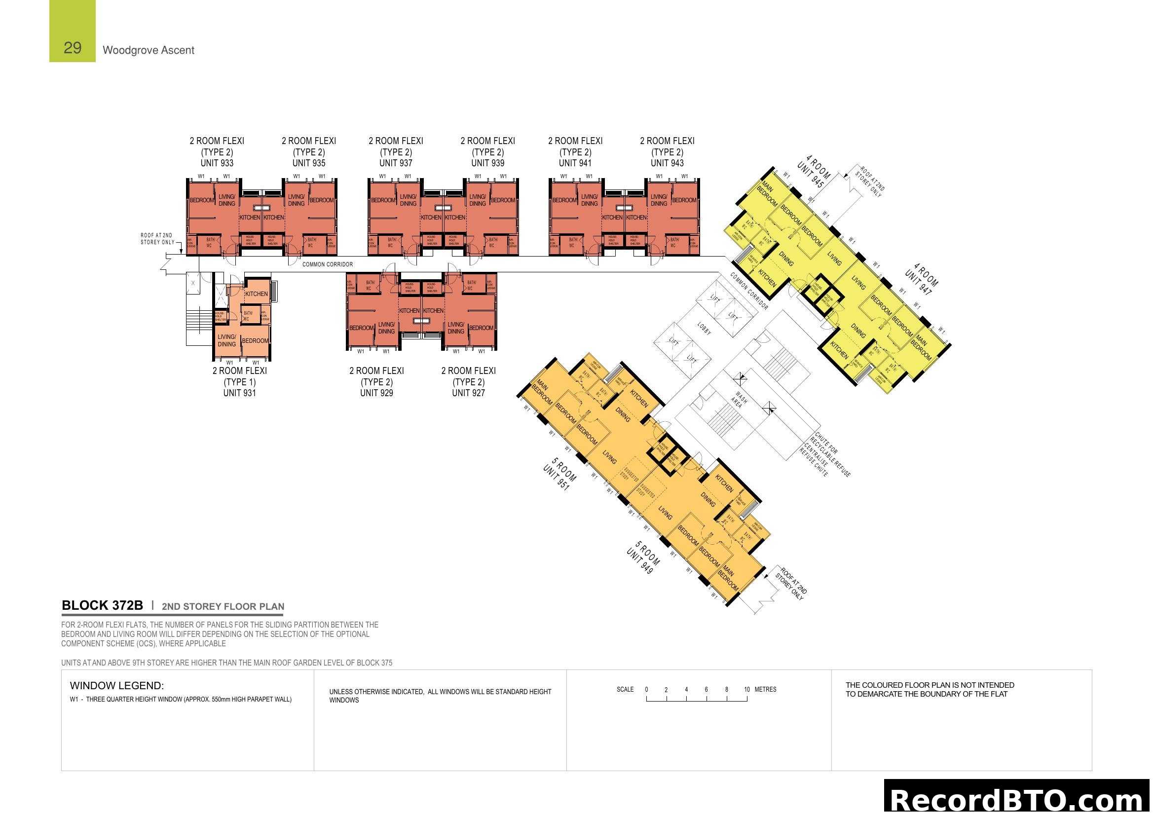 Block 372B 2nd Storey Floor Plan (Woodgrove Ascent)