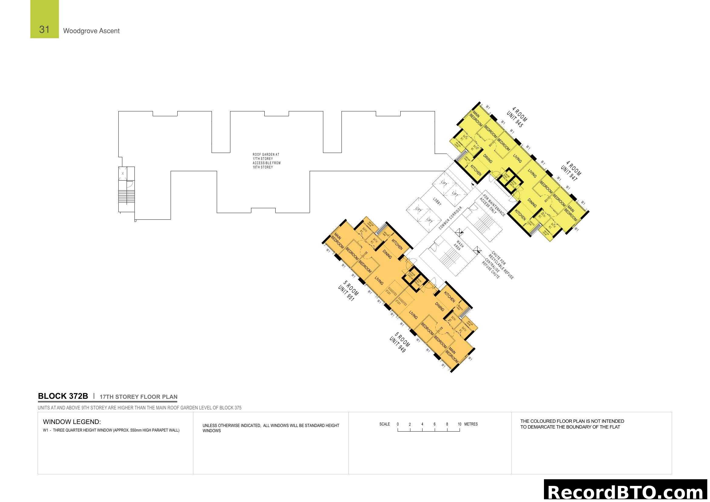 Block 372B 17th Storey Floor Plan - Woodgrove Ascent