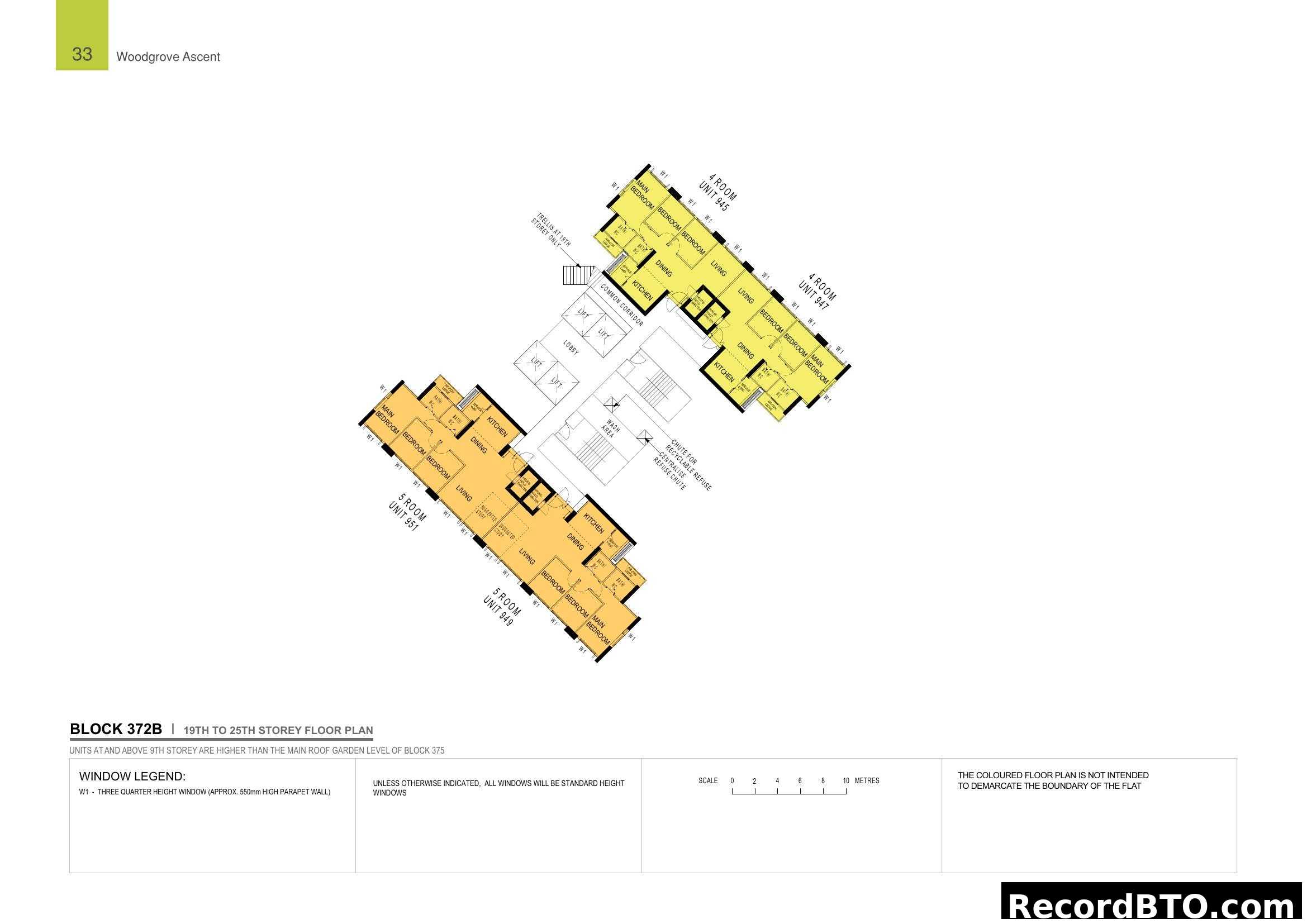 Block 372B 19th-25th Storey Floor Plan - Woodgrove Ascent