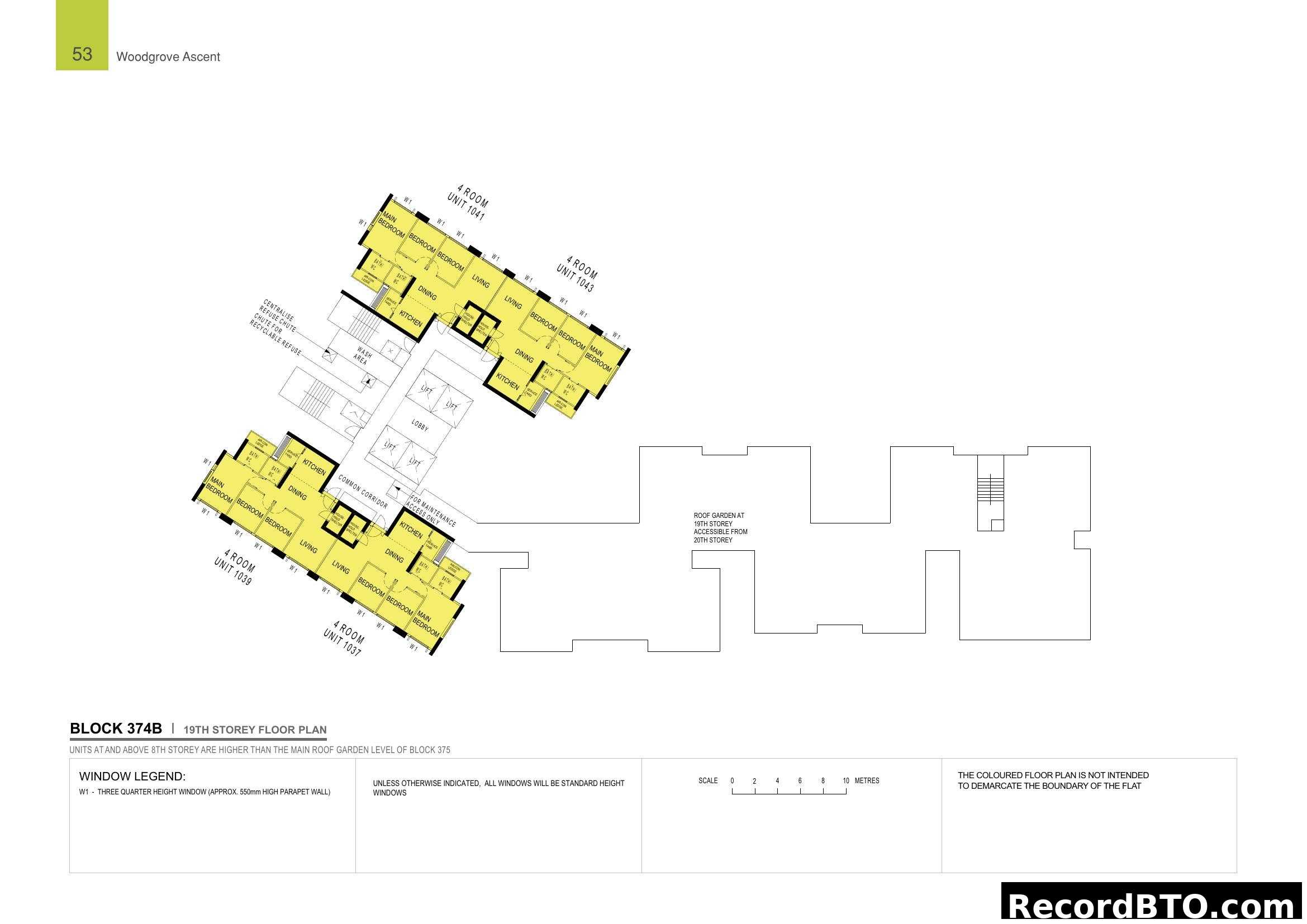 Woodgrove Ascent Block 374B, 19th Storey Floor Plan