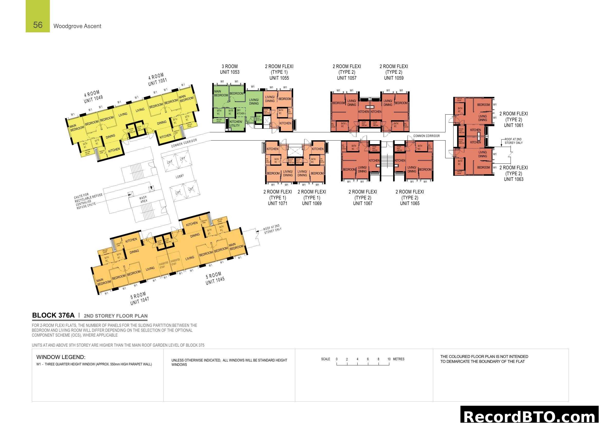 Block 376A 2nd Storey Floor Plan - Woodgrove Ascent