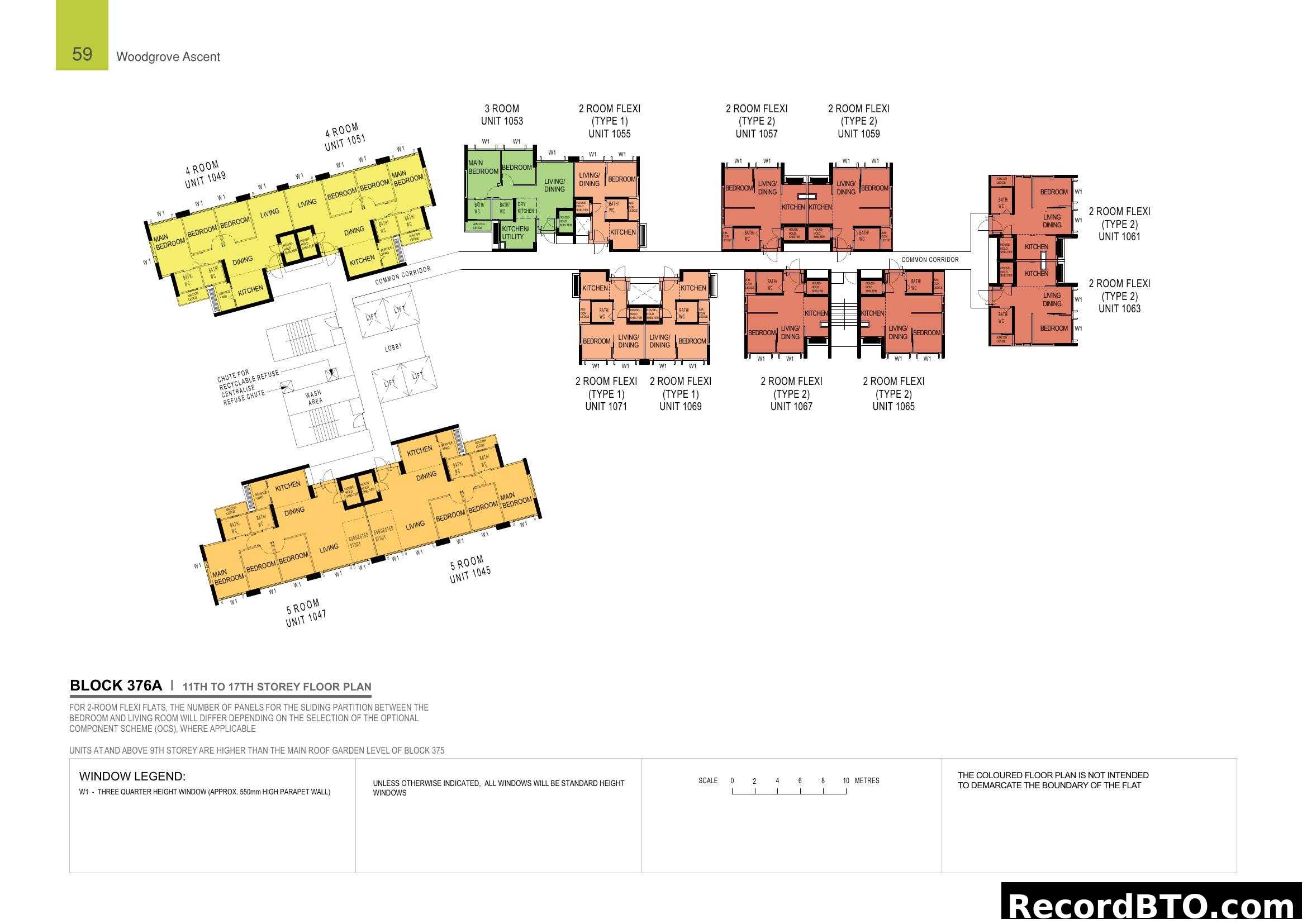Woodgrove Ascent Block 376A 11th-17th Storey Floor Plan