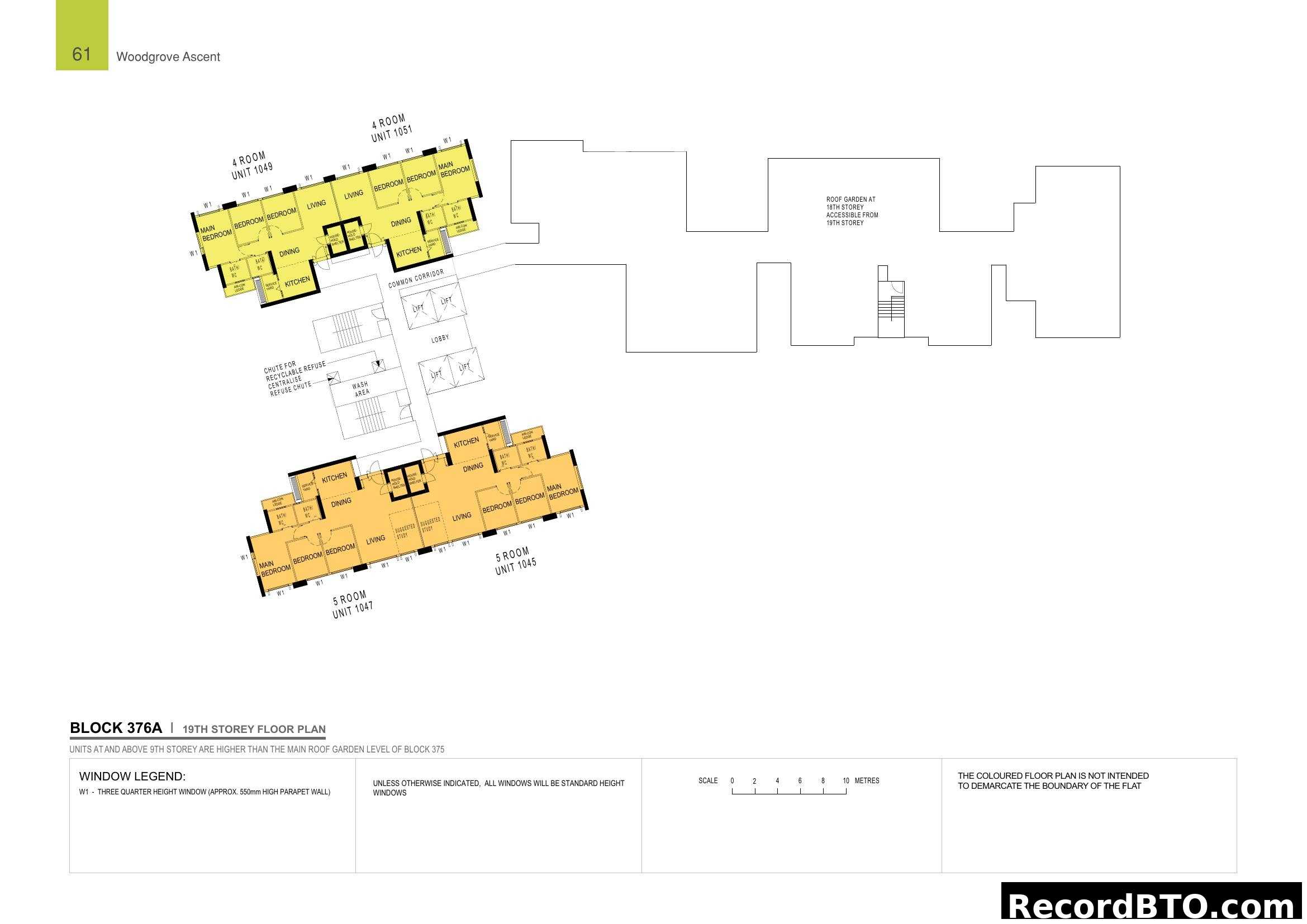 Block 376A 19th Storey Floor Plan - Woodgrove Ascent