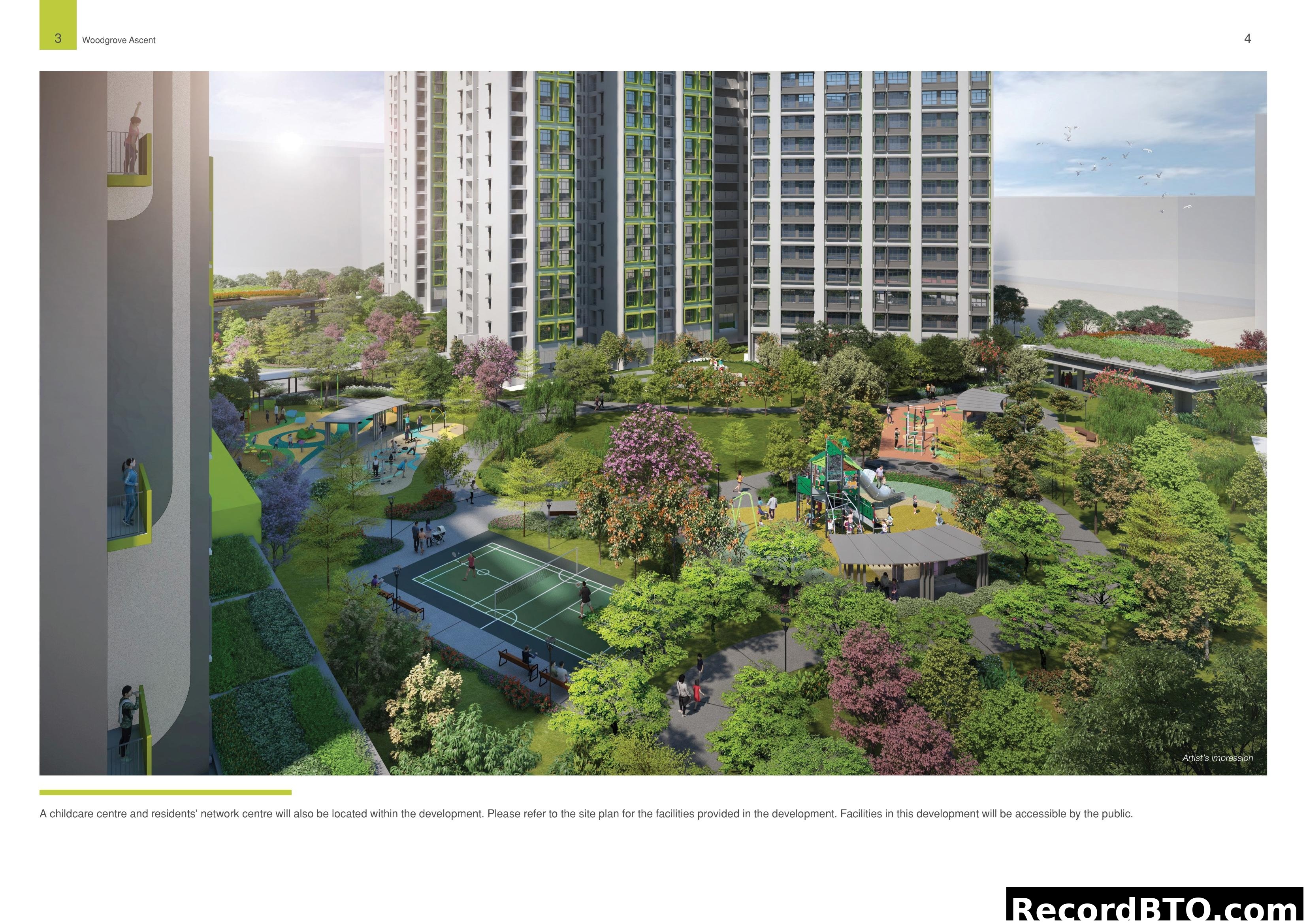 Woodgrove Ascent Development Facilities and Green Spaces