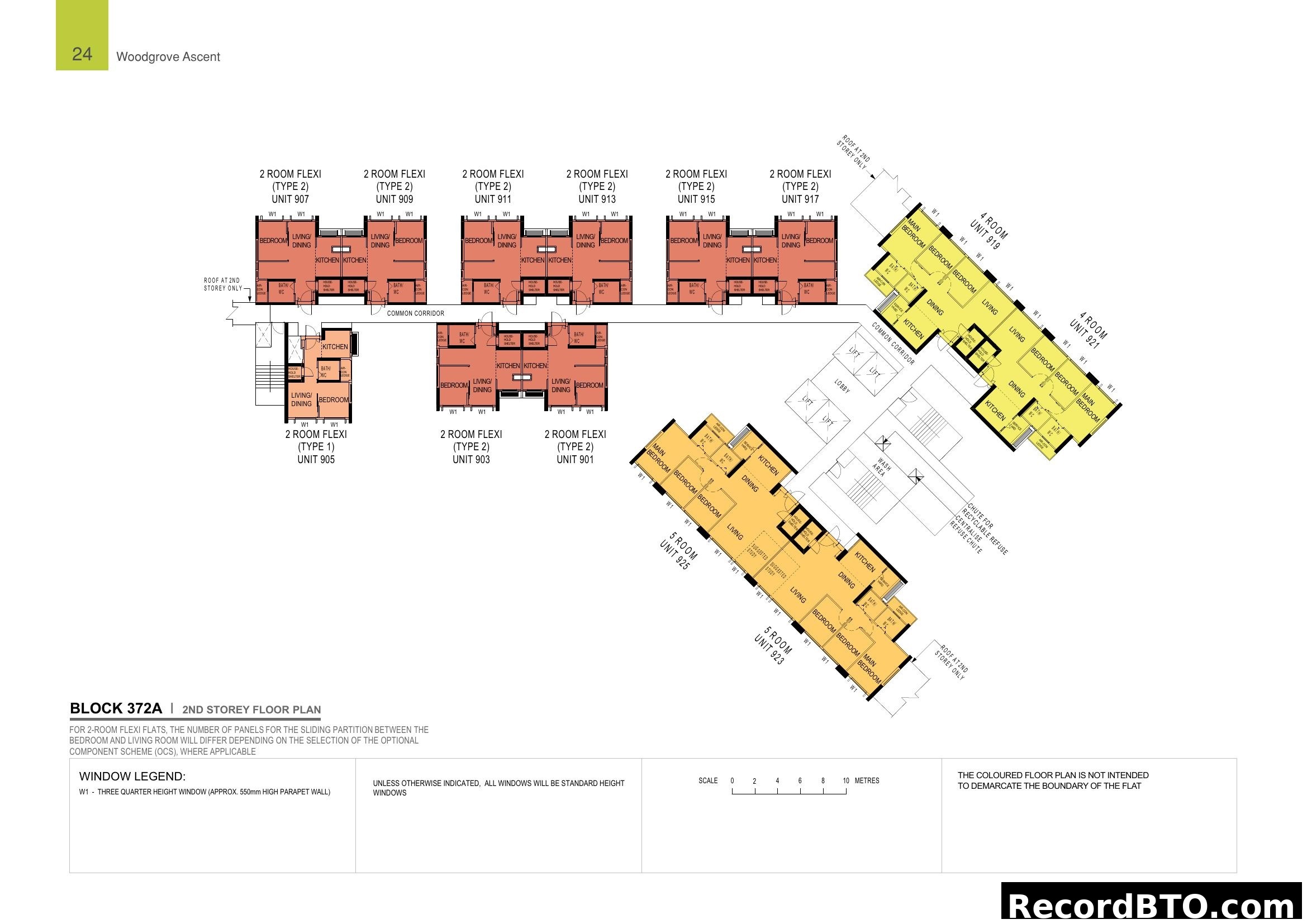 Block 372A 2nd Storey Floor Plan - Woodgrove Ascent