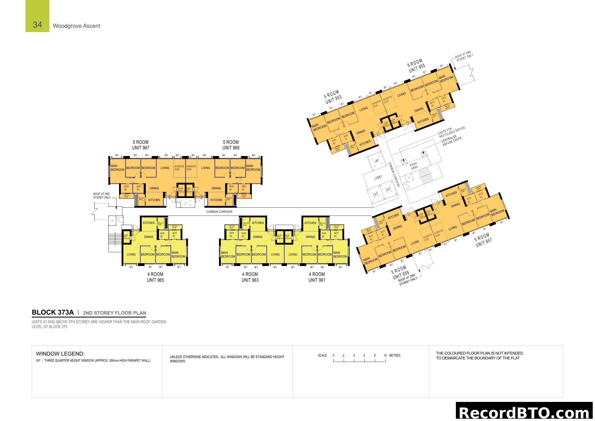 Block 373A 2nd Storey Floor Plan - Woodgrove Ascent