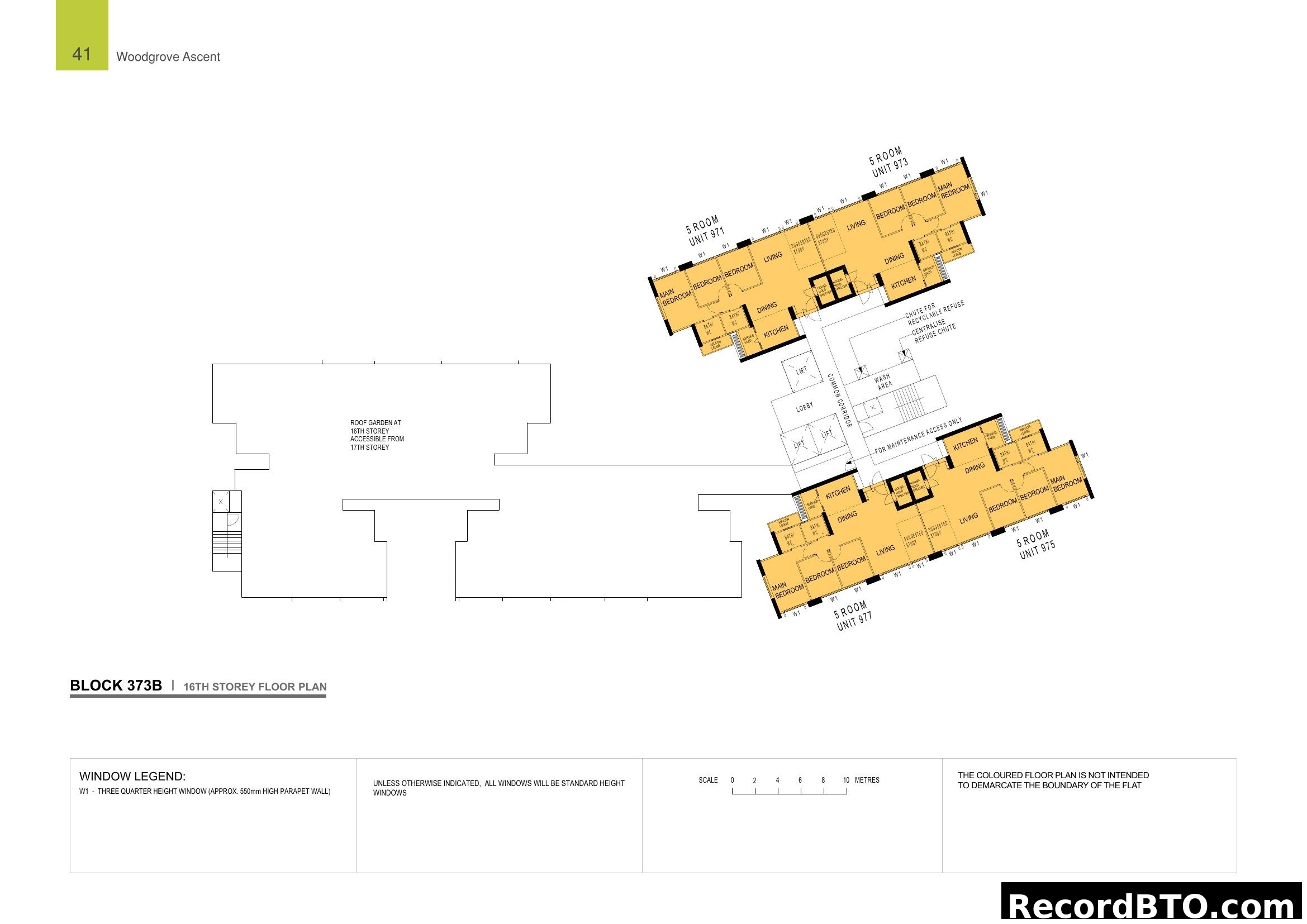 Woodgrove Ascent Block 373B 16th Storey Floor Plan