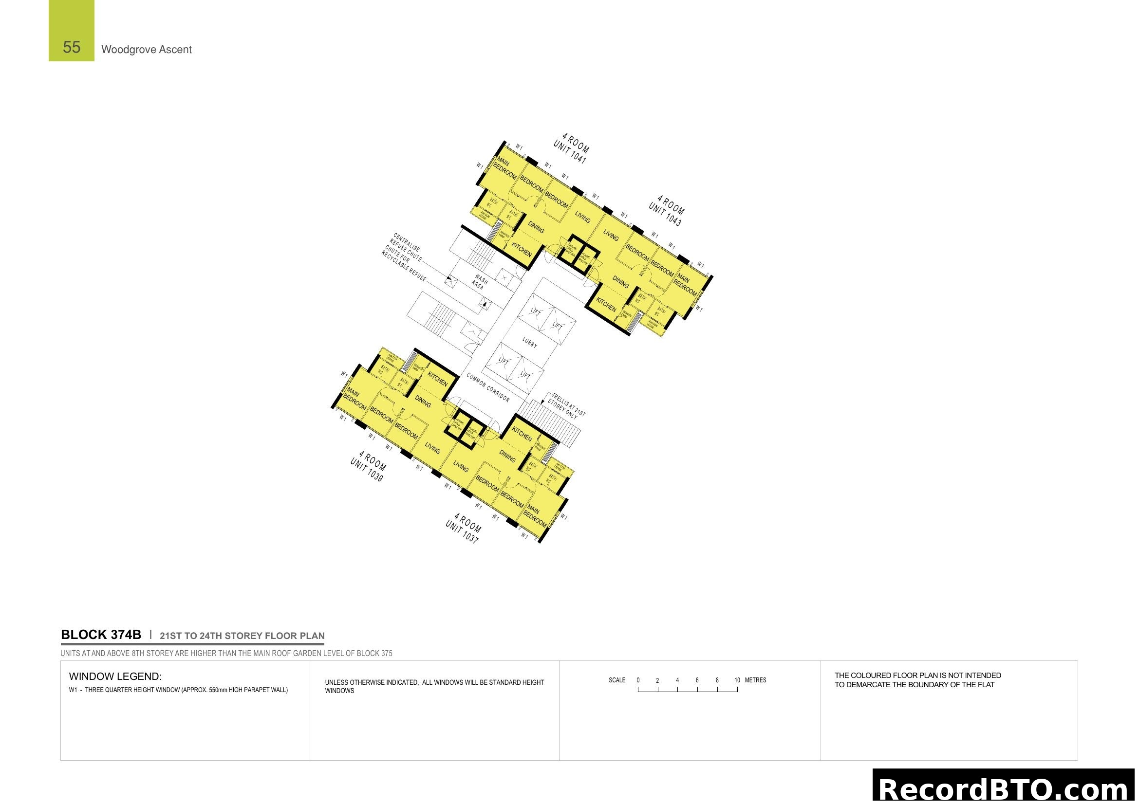 Block 374B (21st-24th Storey) Floor Plan