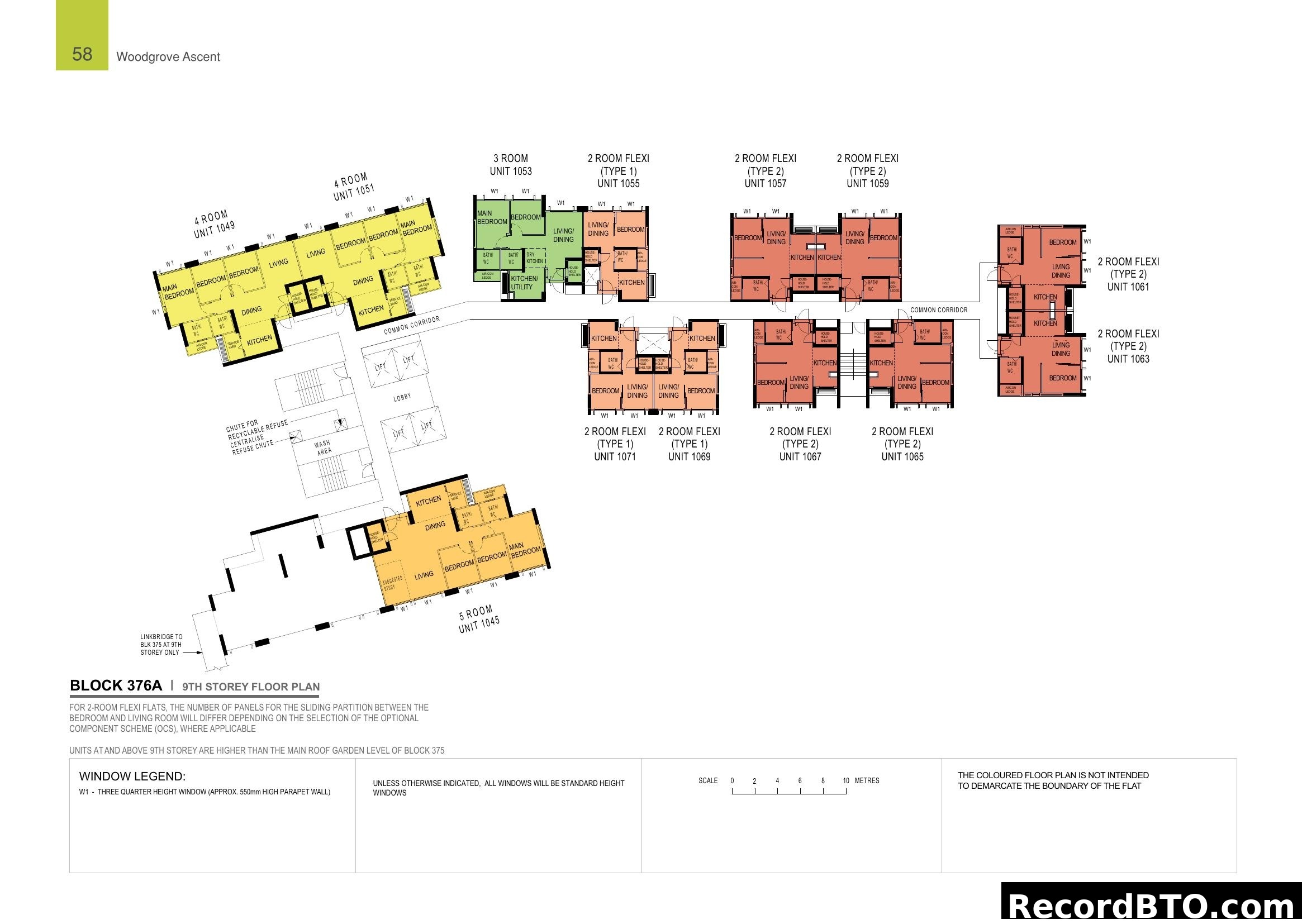 Block 376A 9th Storey Floor Plan - Woodgrove Ascent