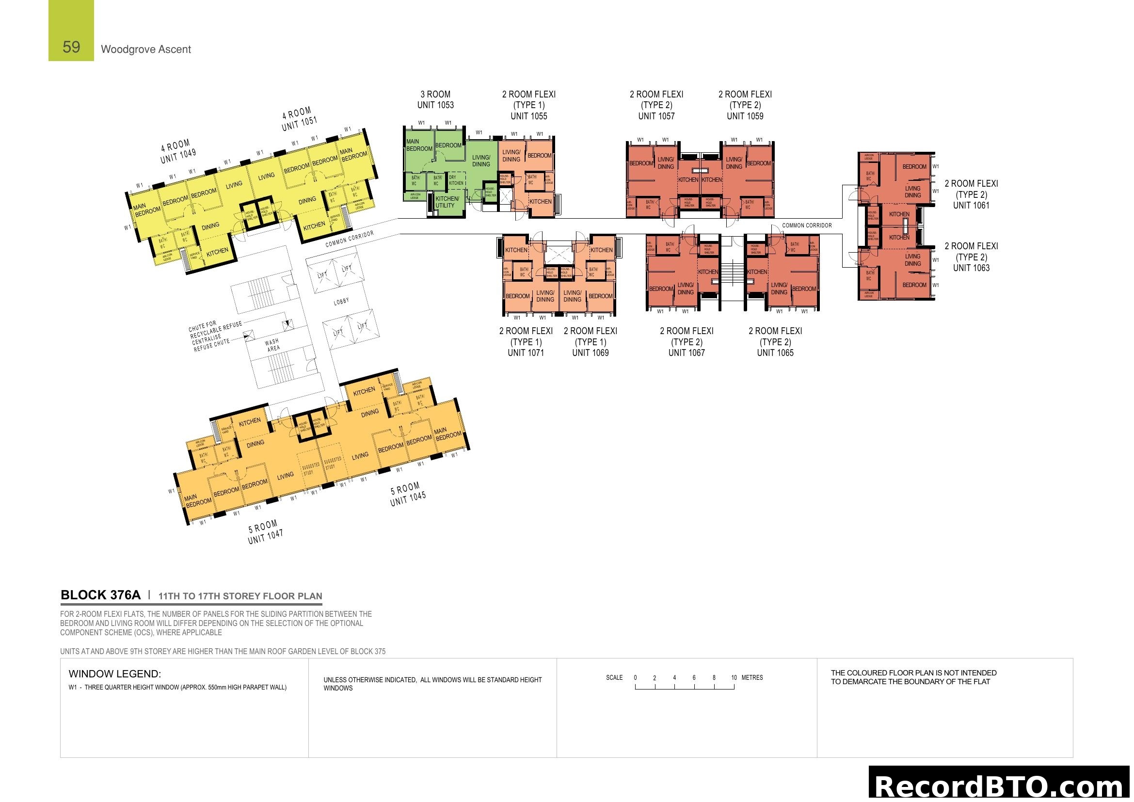 Woodgrove Ascent Block 376A 11th-17th Storey Floor Plan