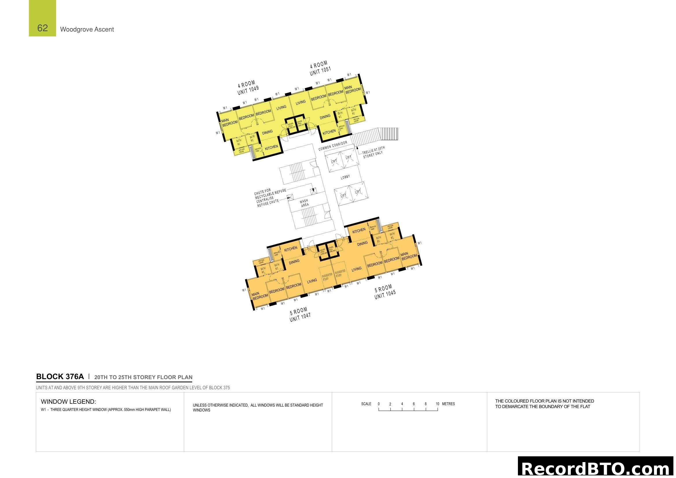 Woodgrove Ascent Block 376A Floor Plan (20th-25th Storey)