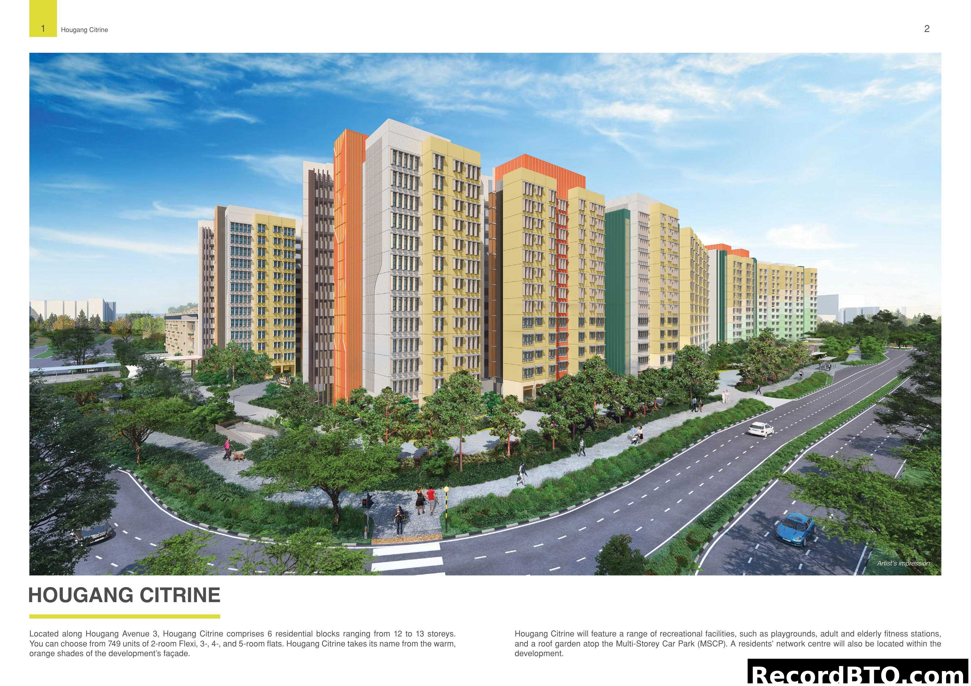 Hougang Citrine Artist's Impression