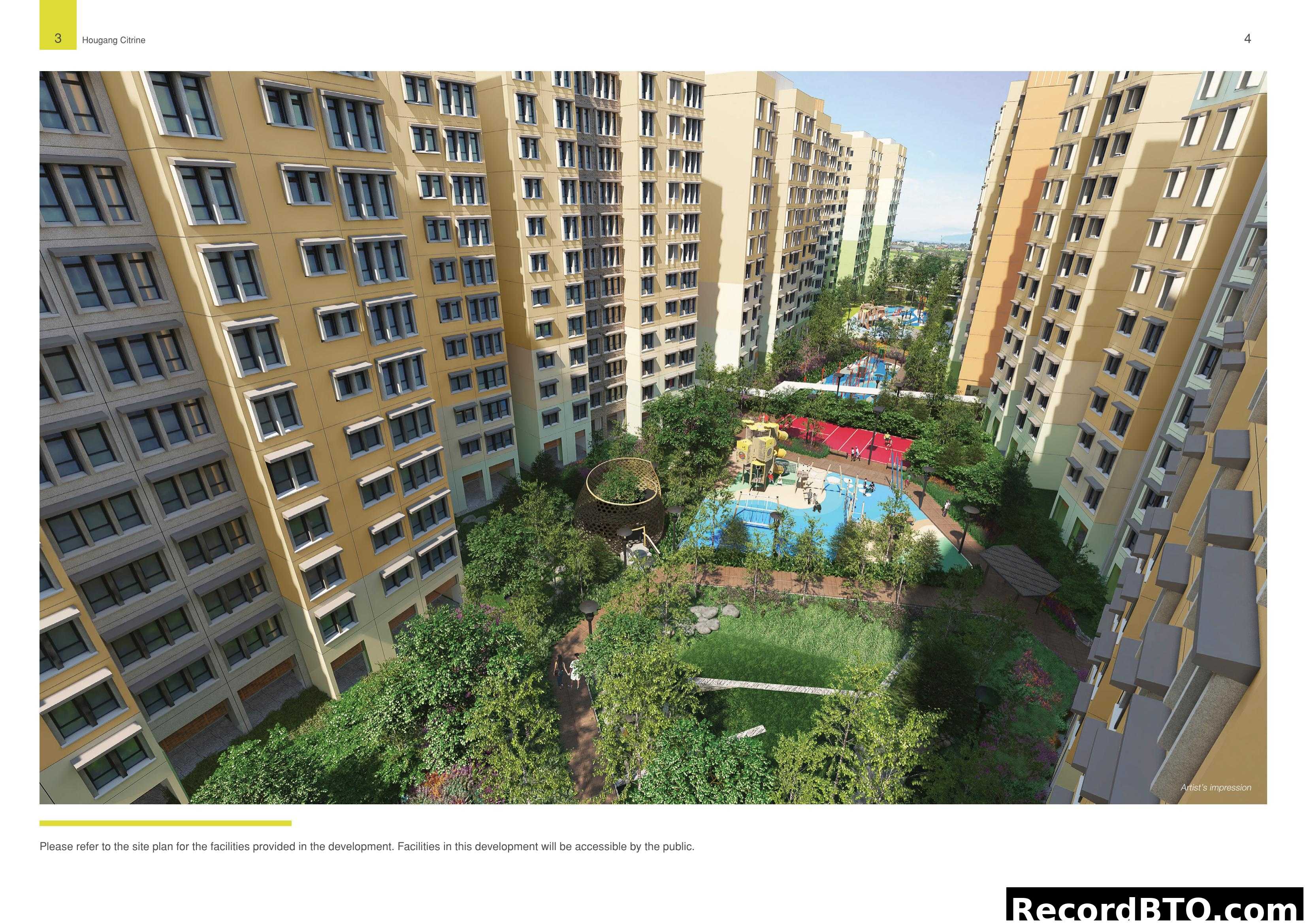 Hougang Citrine - Artist's Impression of Development