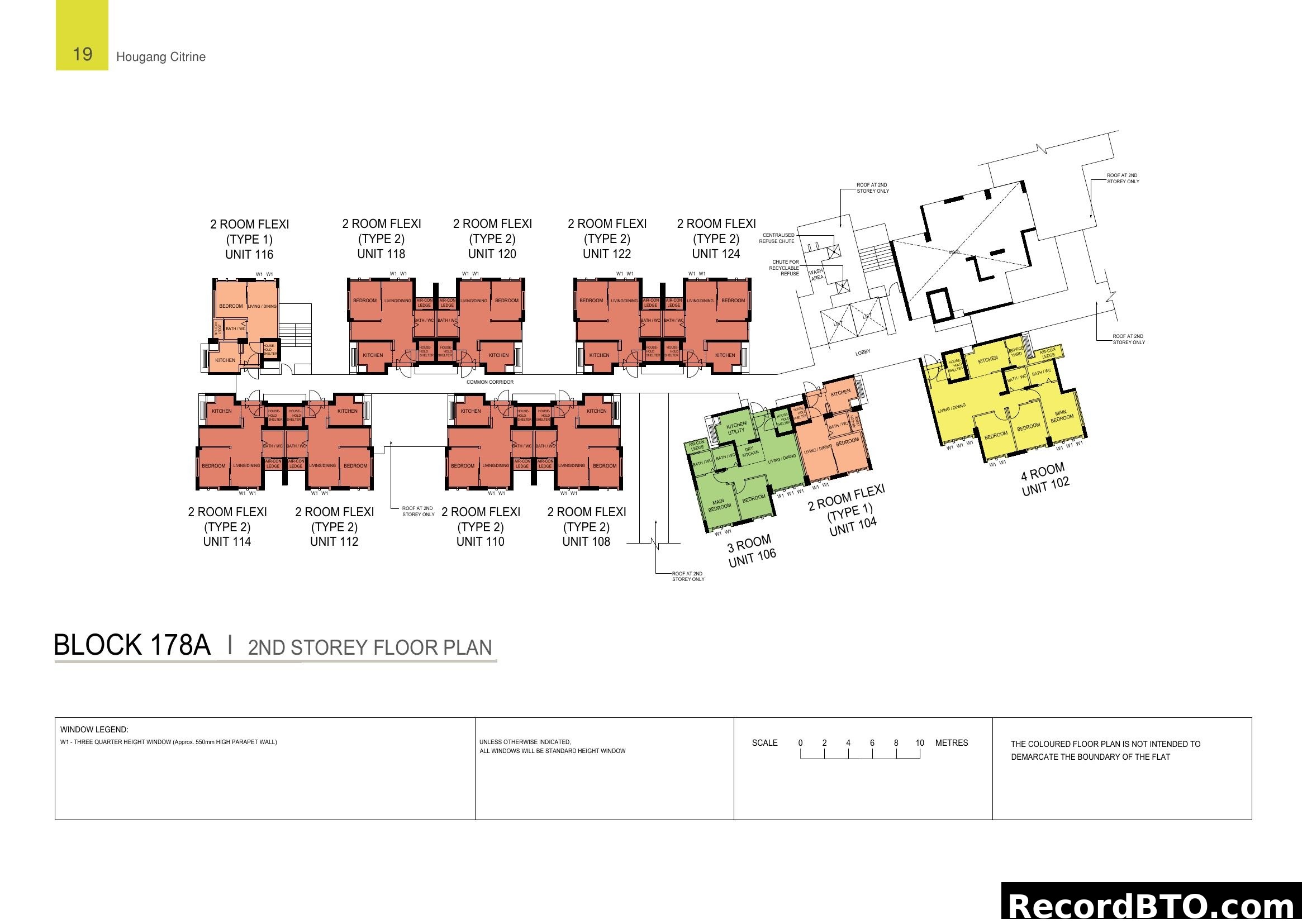 Block 178A 2nd Storey Floor Plan - Hougang Citrine