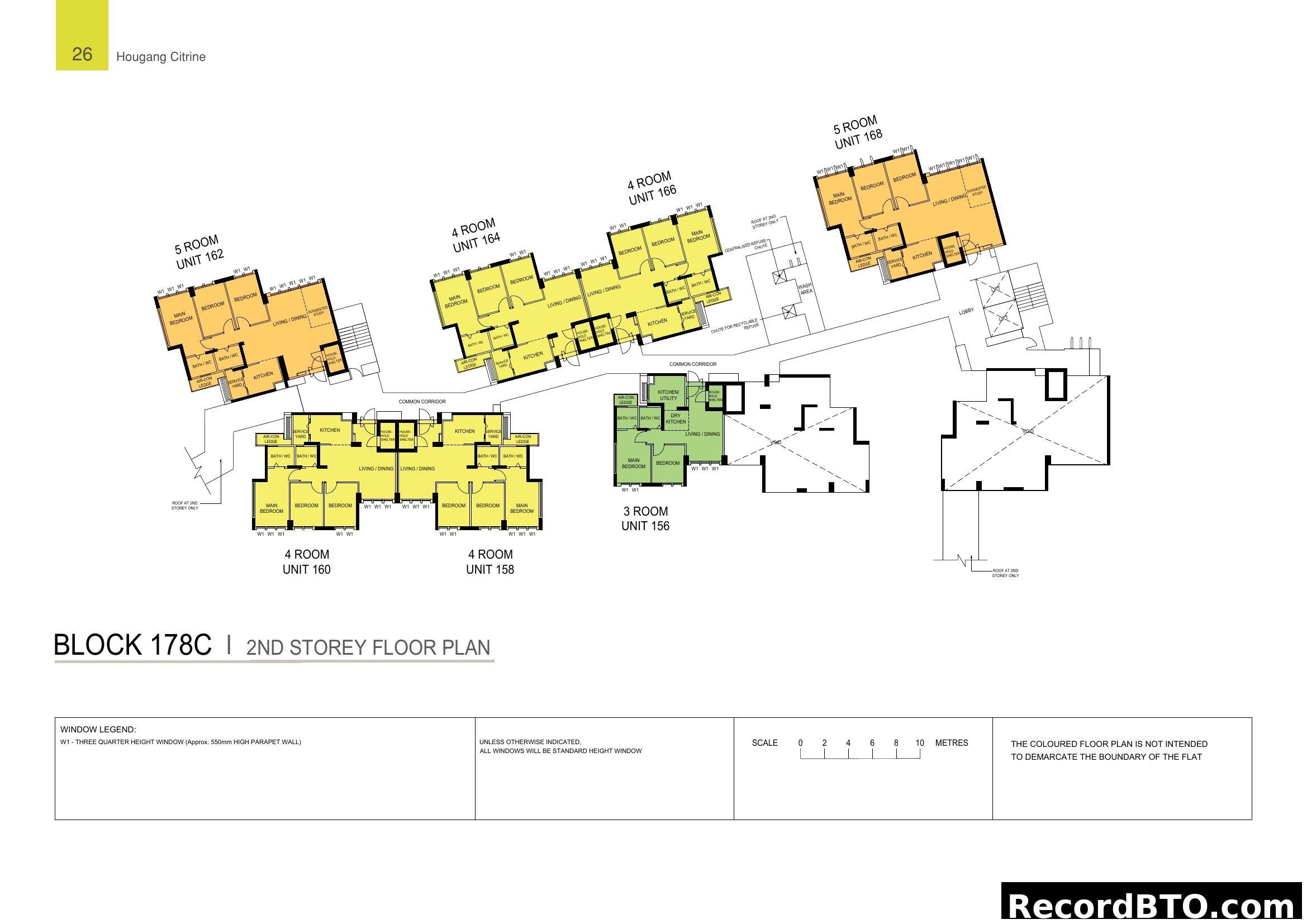 Block 178C 2nd Storey Floor Plan - Hougang Citrine