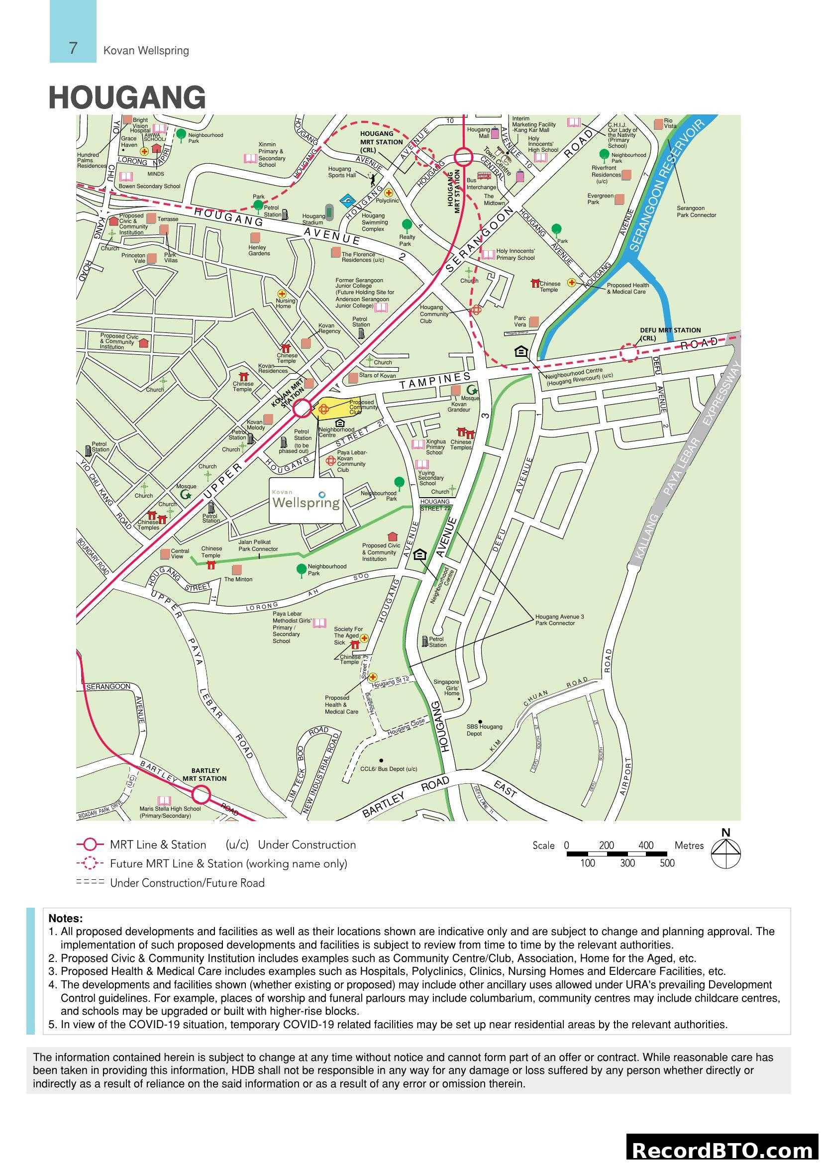 Kovan Wellspring Hougang Location Map
