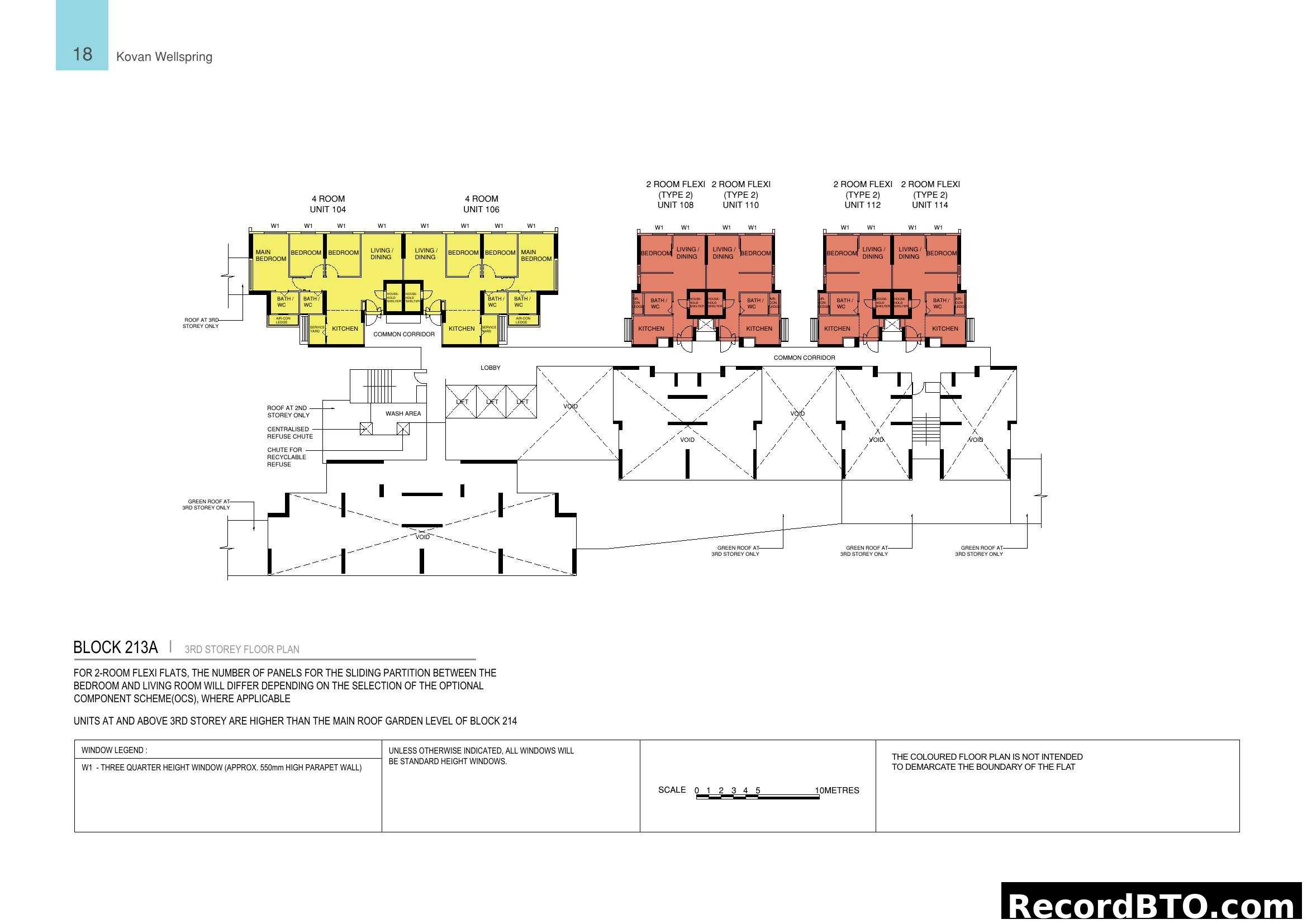 Block 213A 3rd Storey Floor Plan - Kovan Wellspring