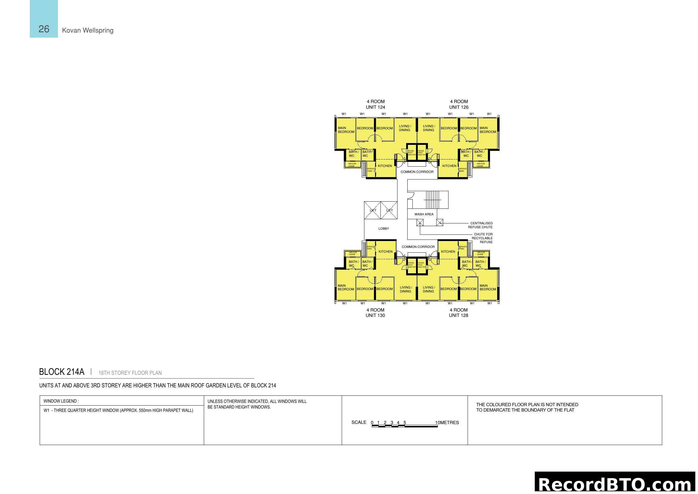 Kovan Wellspring Block 214A 18th Storey Floor Plan