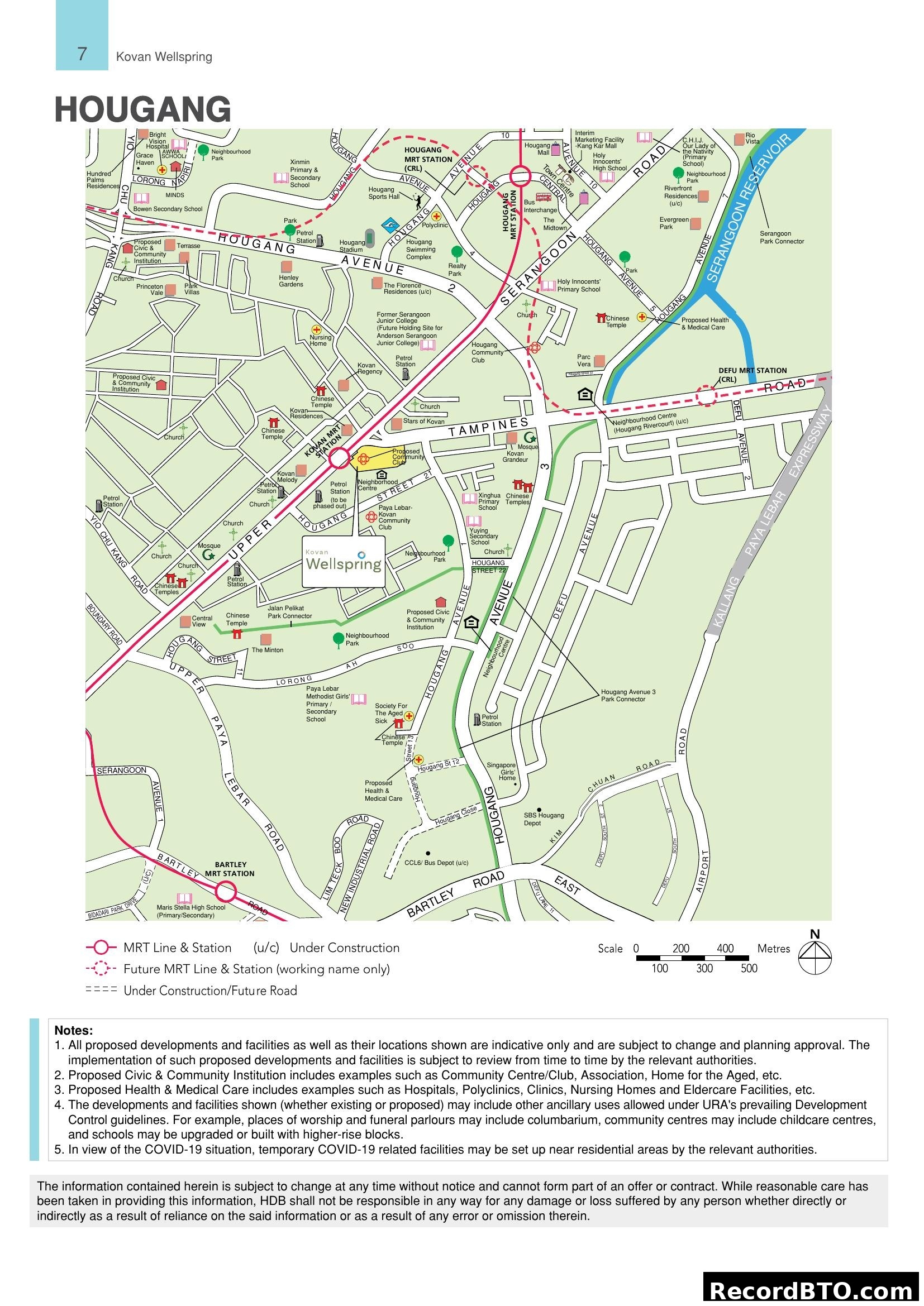 Kovan Wellspring Hougang Location Map