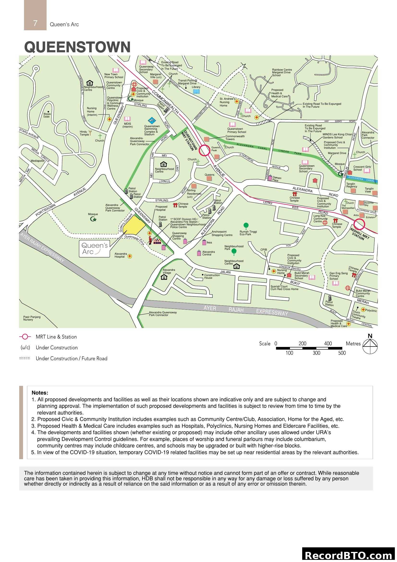 Queenstown Area Location Map