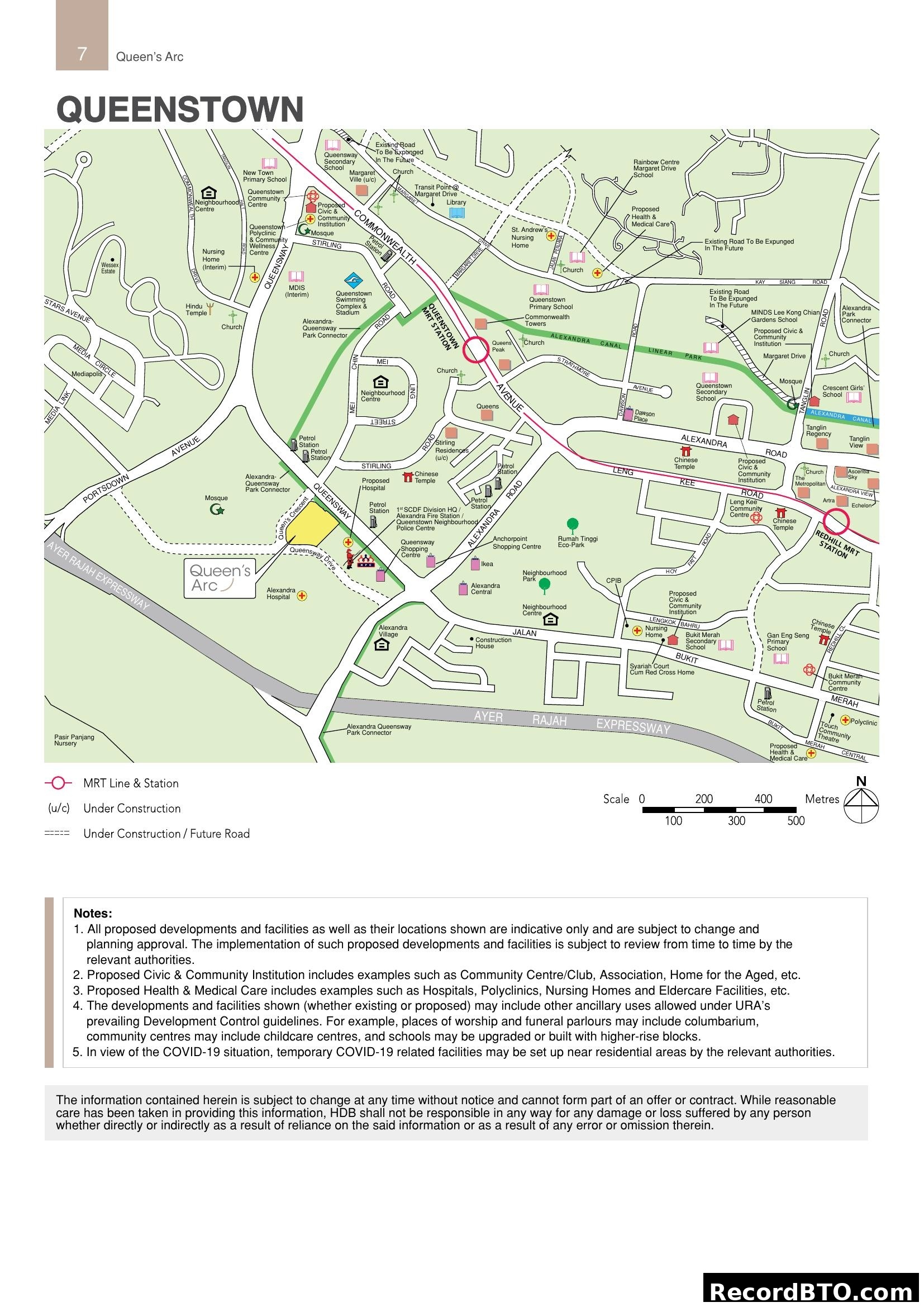 Queenstown Area Location Map
