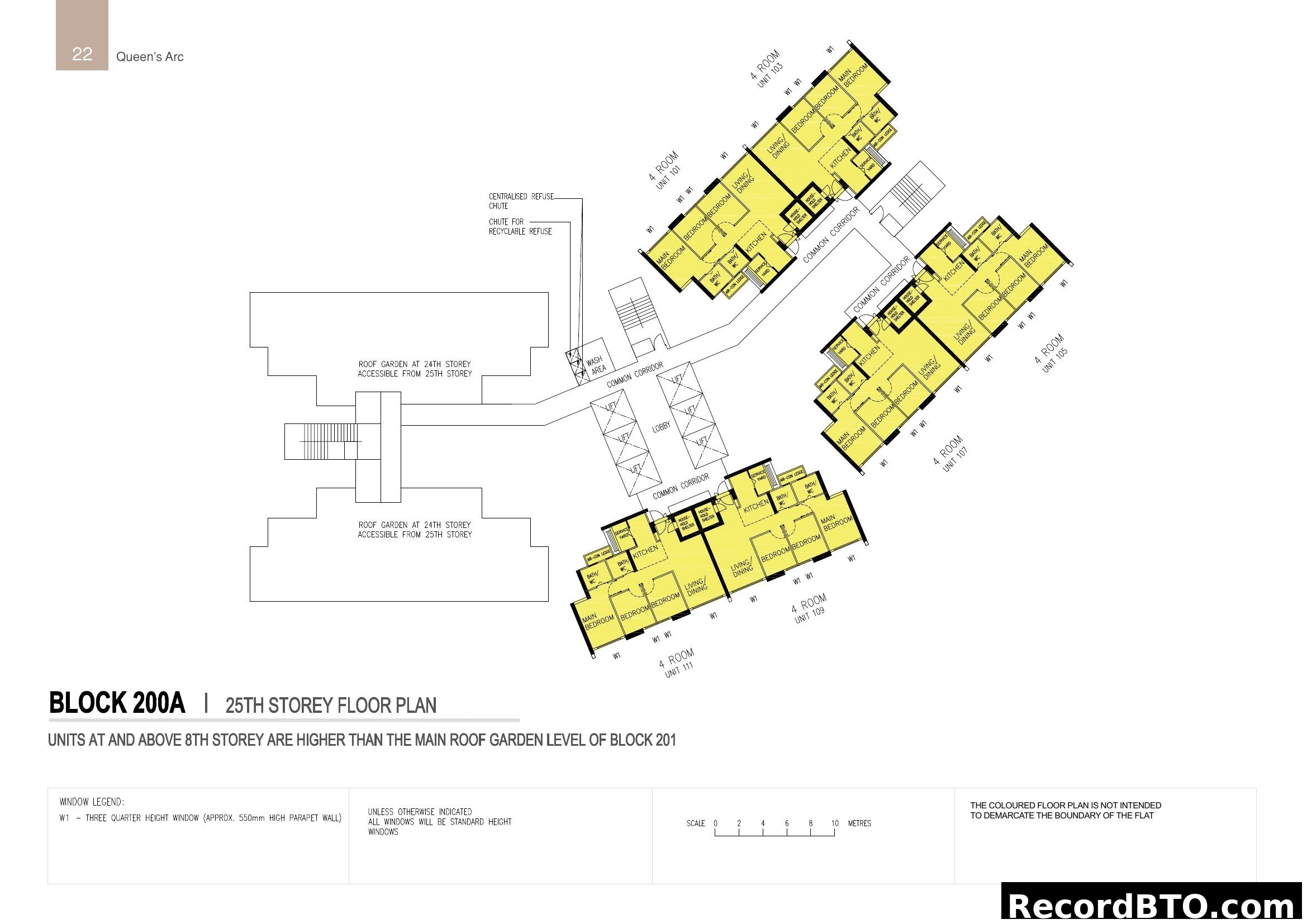 Block 200A 25th Storey Floor Plan