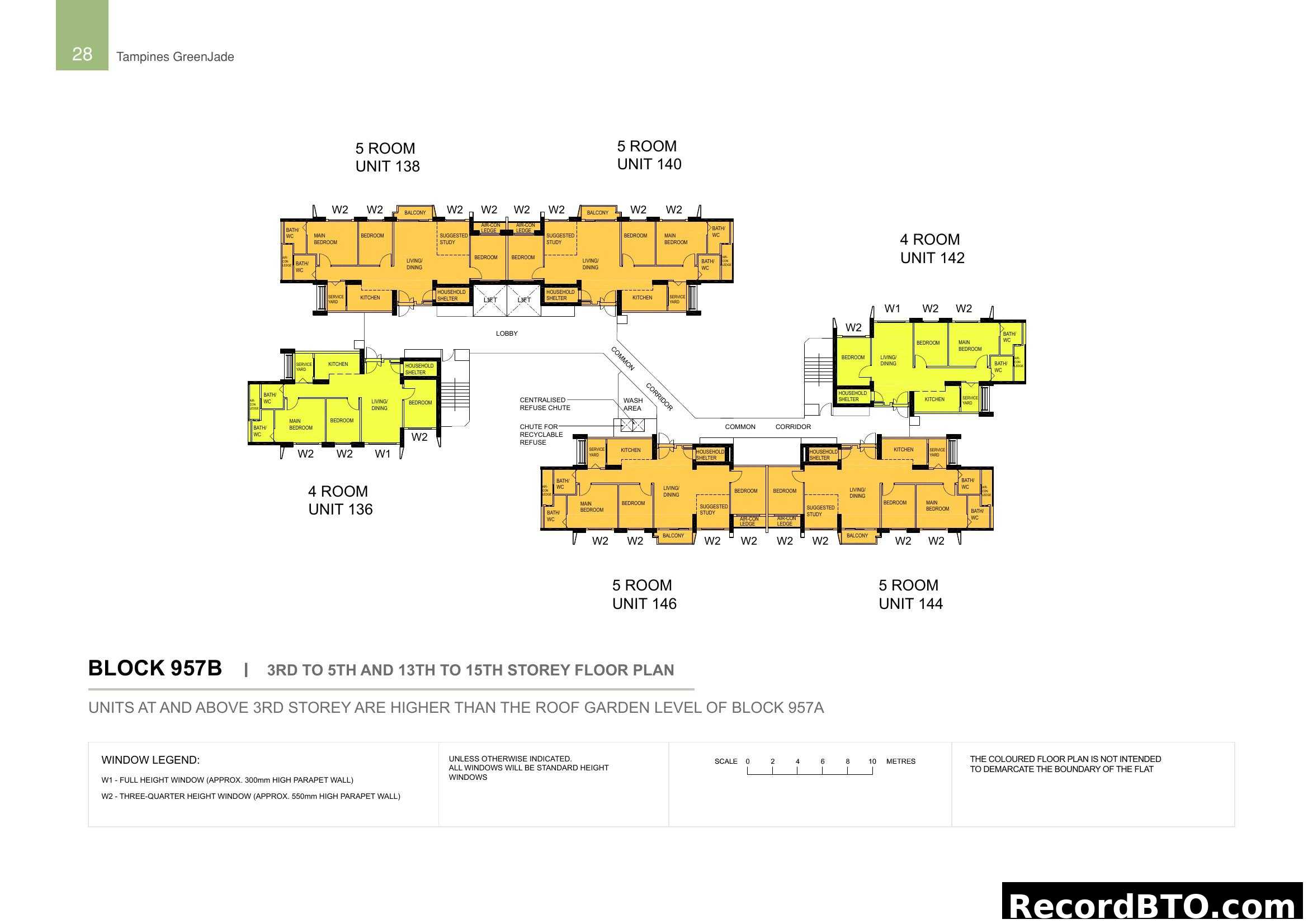 Tampines GreenJade Block 957B Floor Plan