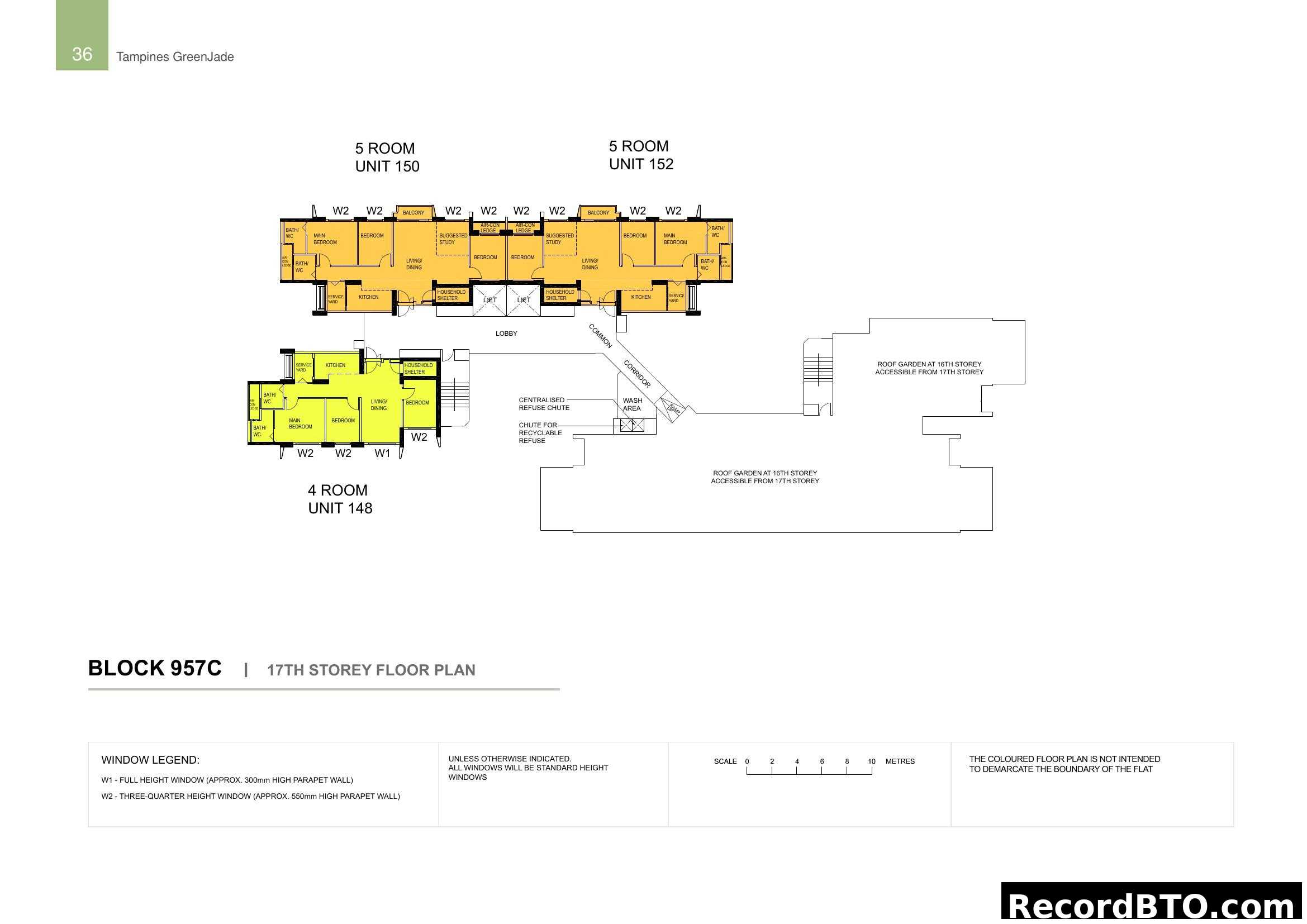 Block 957C 17th Storey Floor Plan - Tampines GreenJade