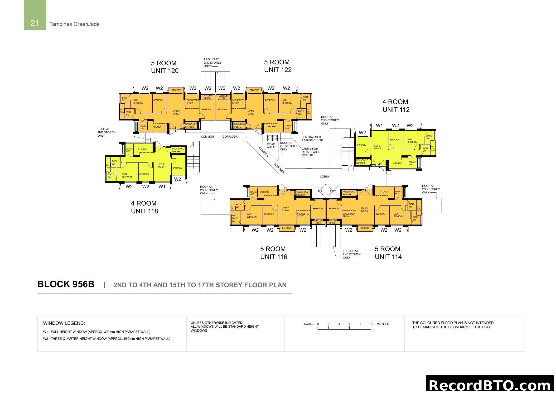Tampines GreenJade Block 956B Floor Plan