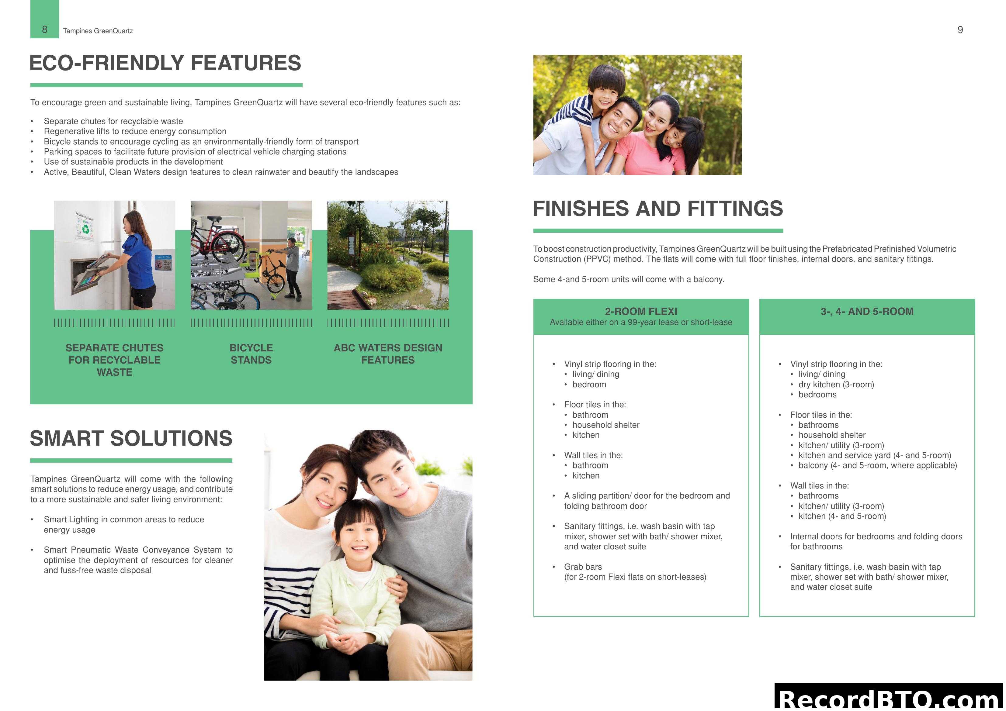 Eco-Friendly Features, Smart Solutions & Fittings