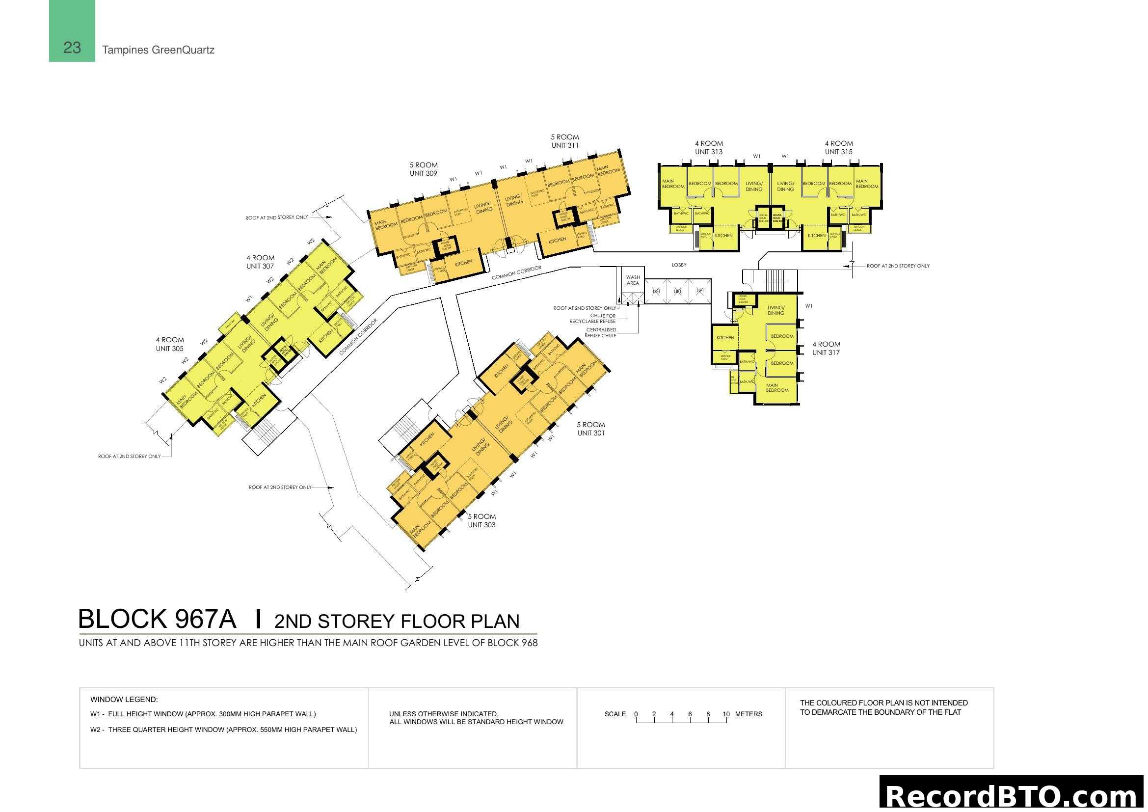 Block 967A 2nd Storey Floor Plan