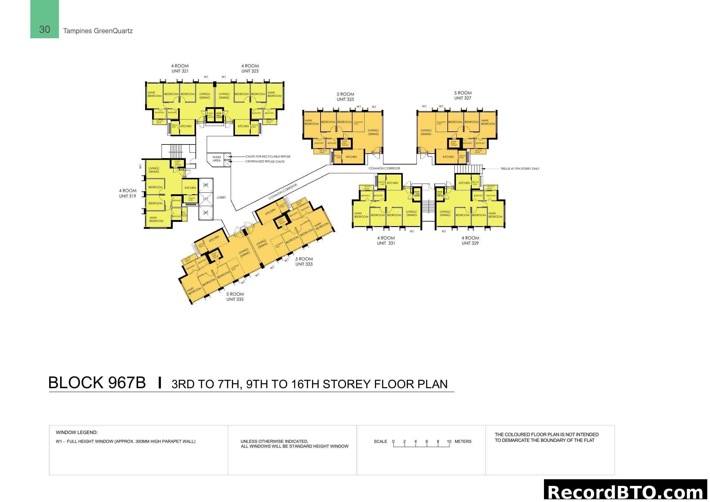 Tampines GreenQuartz Block 967B Floor Plan