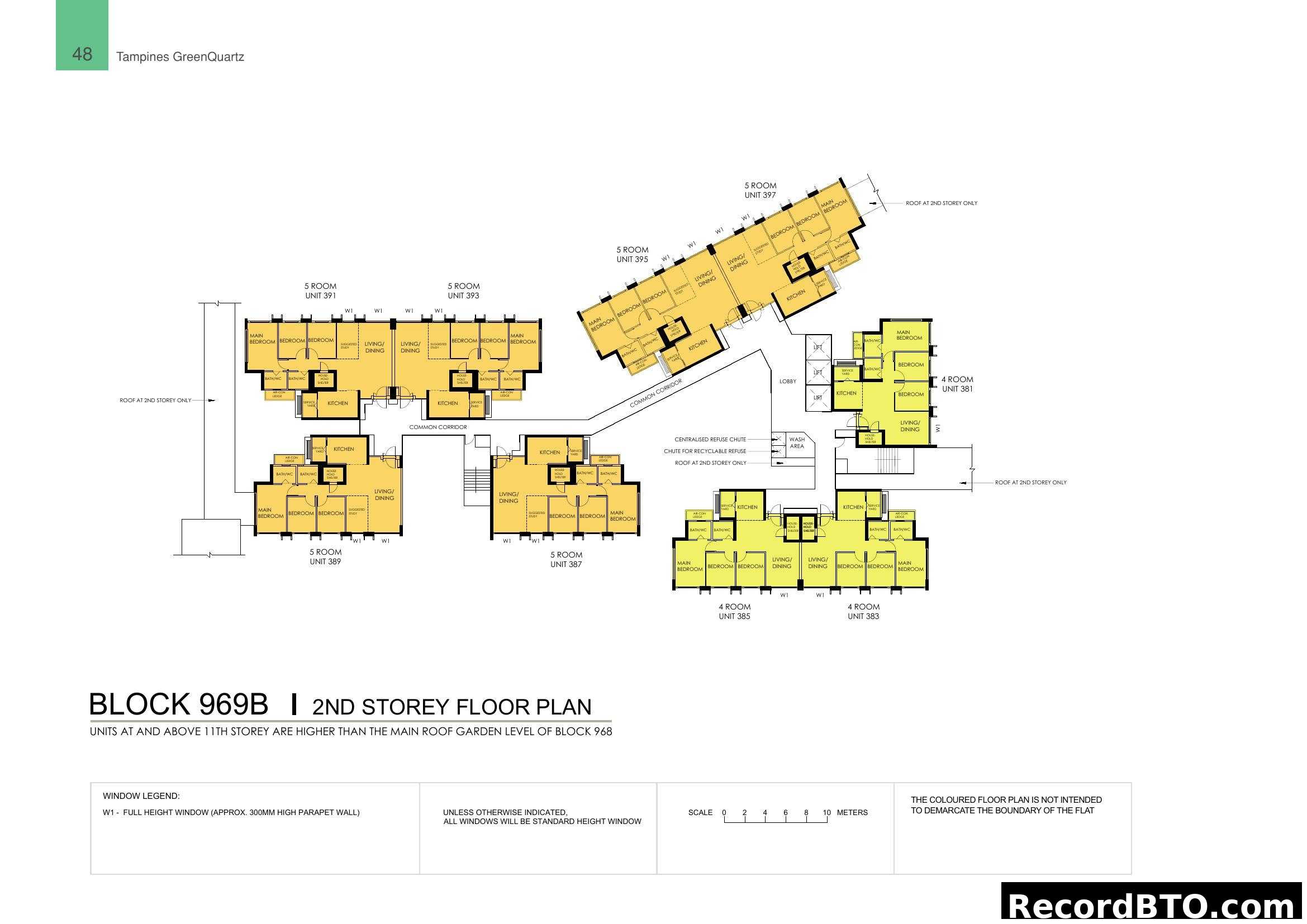Block 969B 2nd Storey Floor Plan - Tampines GreenQuartz