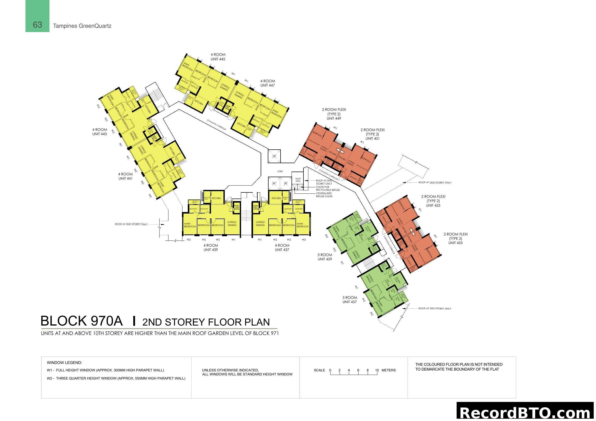 Block 970A 2nd Storey Floor Plan - Tampines GreenQuartz
