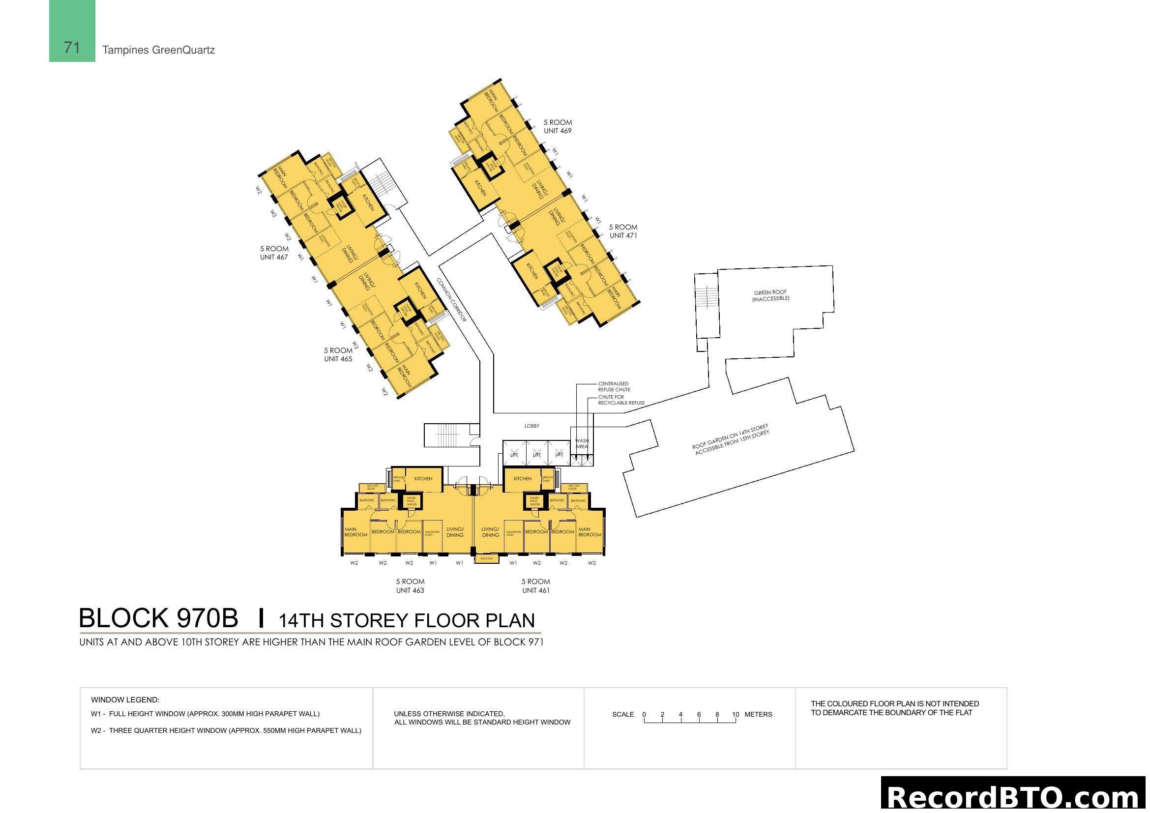 Block 970B 14th Storey Floor Plan