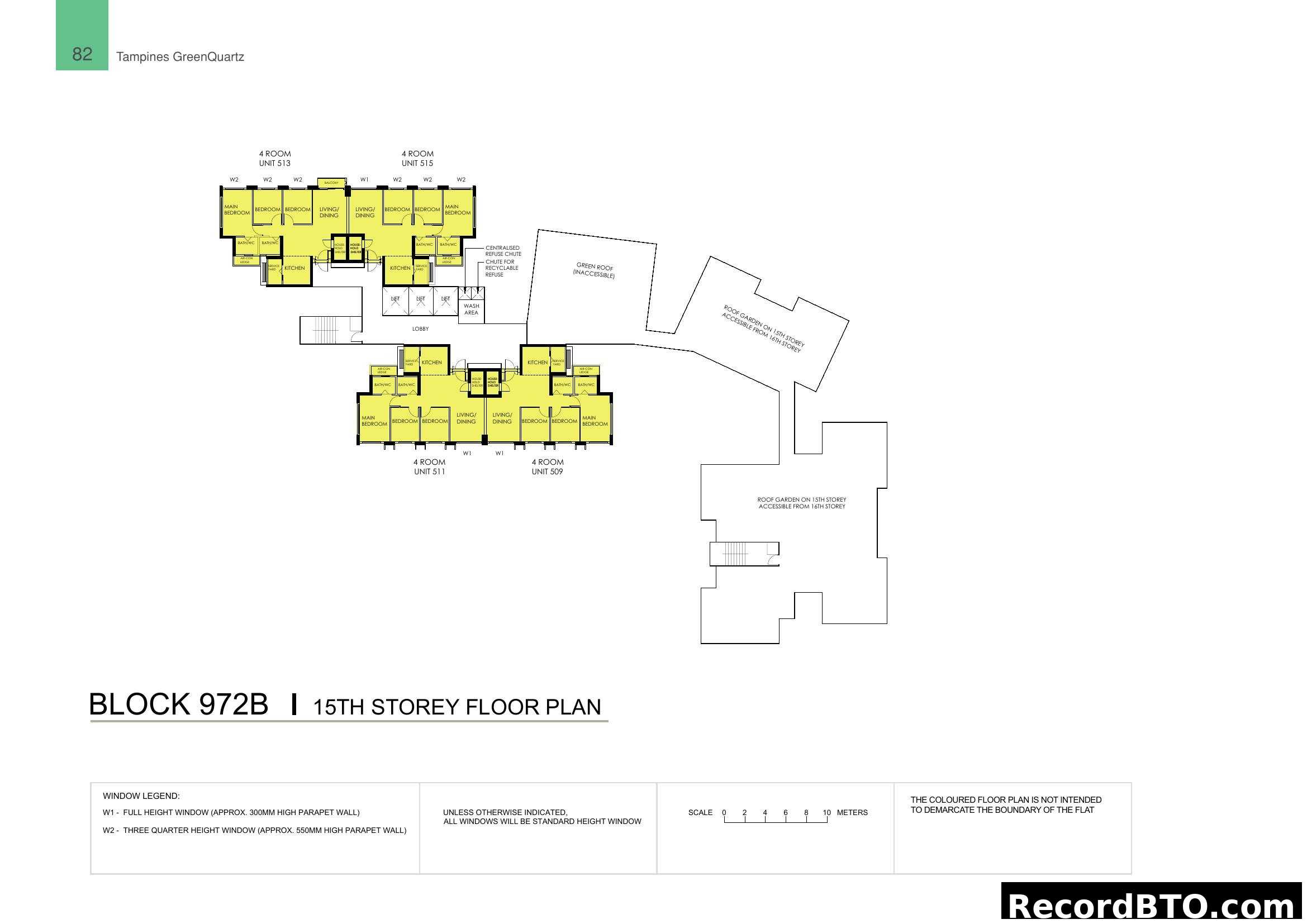 Block 972B 15th Storey Floor Plan