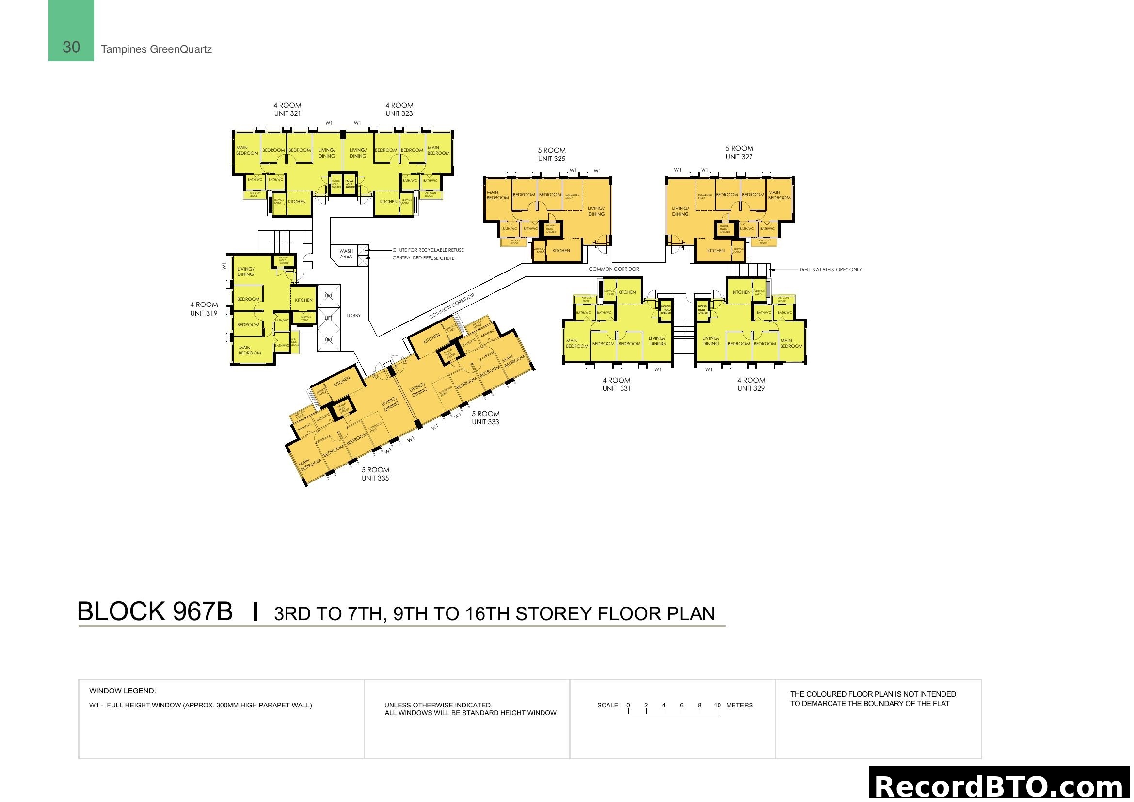 Tampines GreenQuartz Block 967B Floor Plan