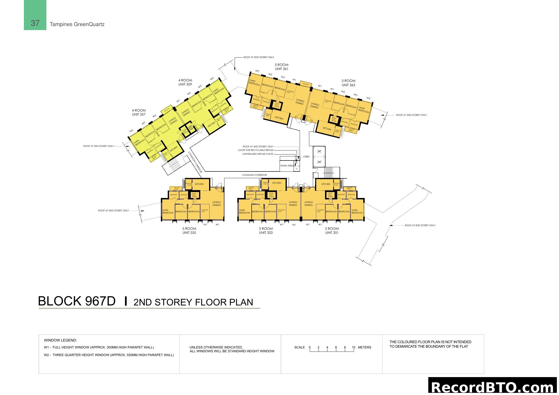 Block 967D 2nd Storey Floor Plan - Tampines GreenQuartz