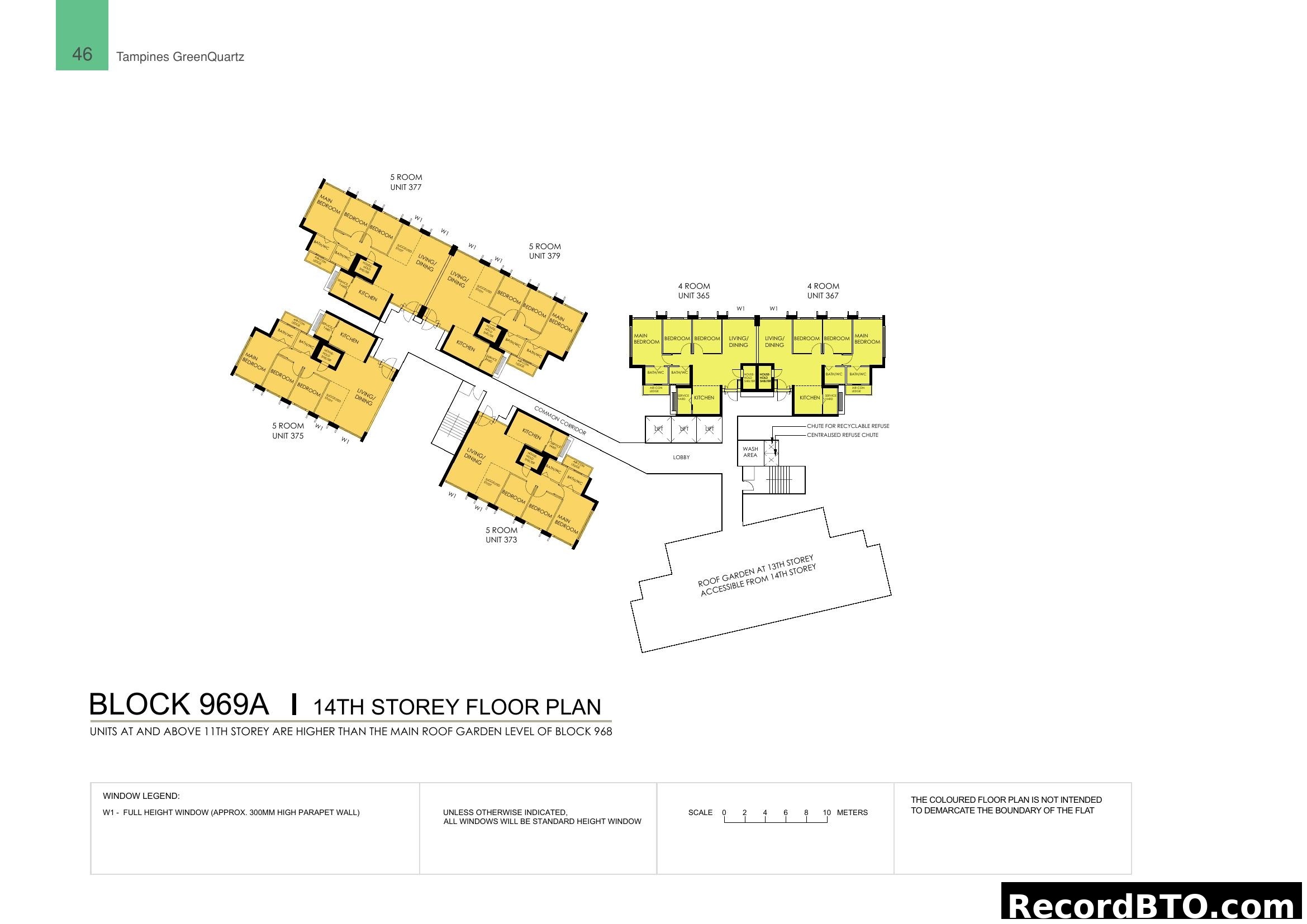 Block 969A 14th Storey Floor Plan