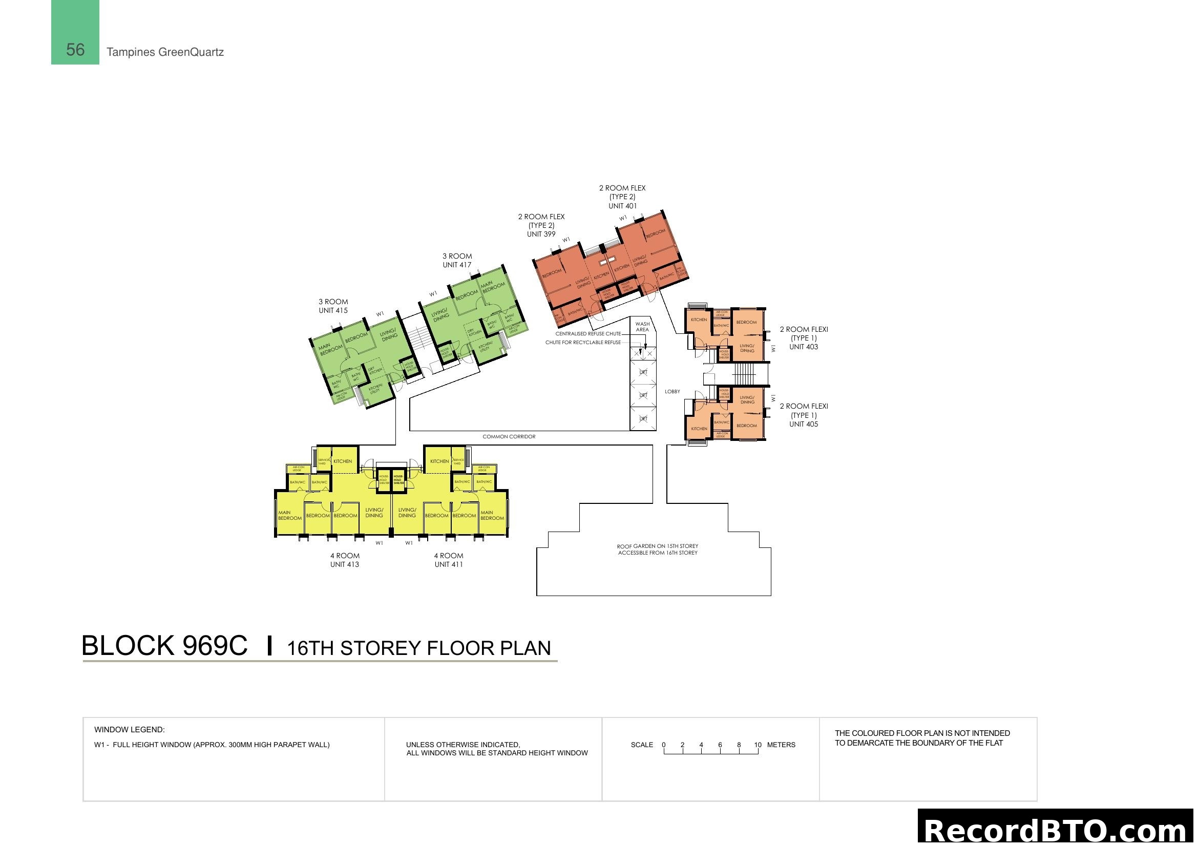 Block 969C | 16th Storey Floor Plan