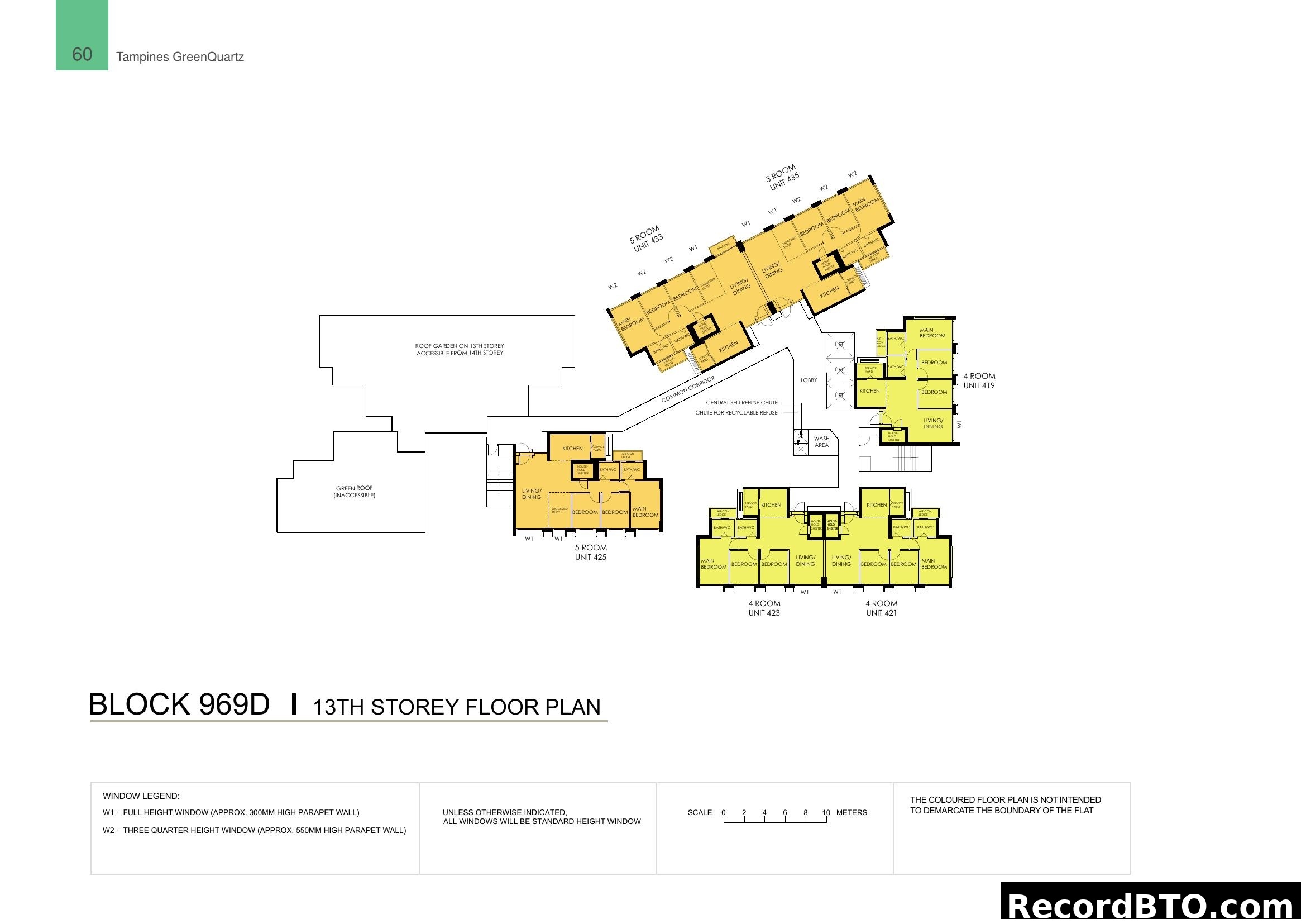 Block 969D 13th Storey Floor Plan
