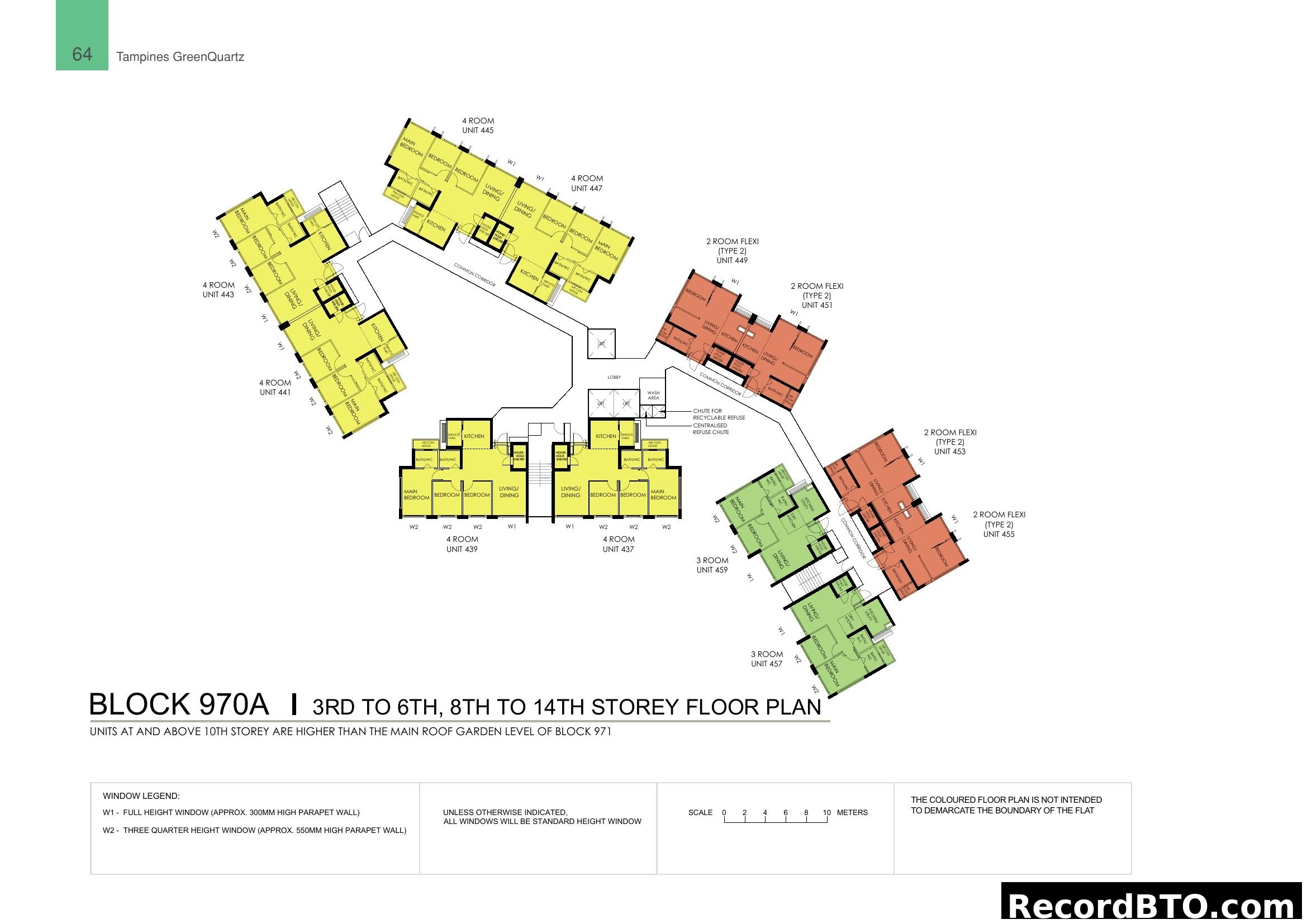 BLOCK 970A 3RD TO 6TH, 8TH TO 14TH STOREY FLOOR PLAN
