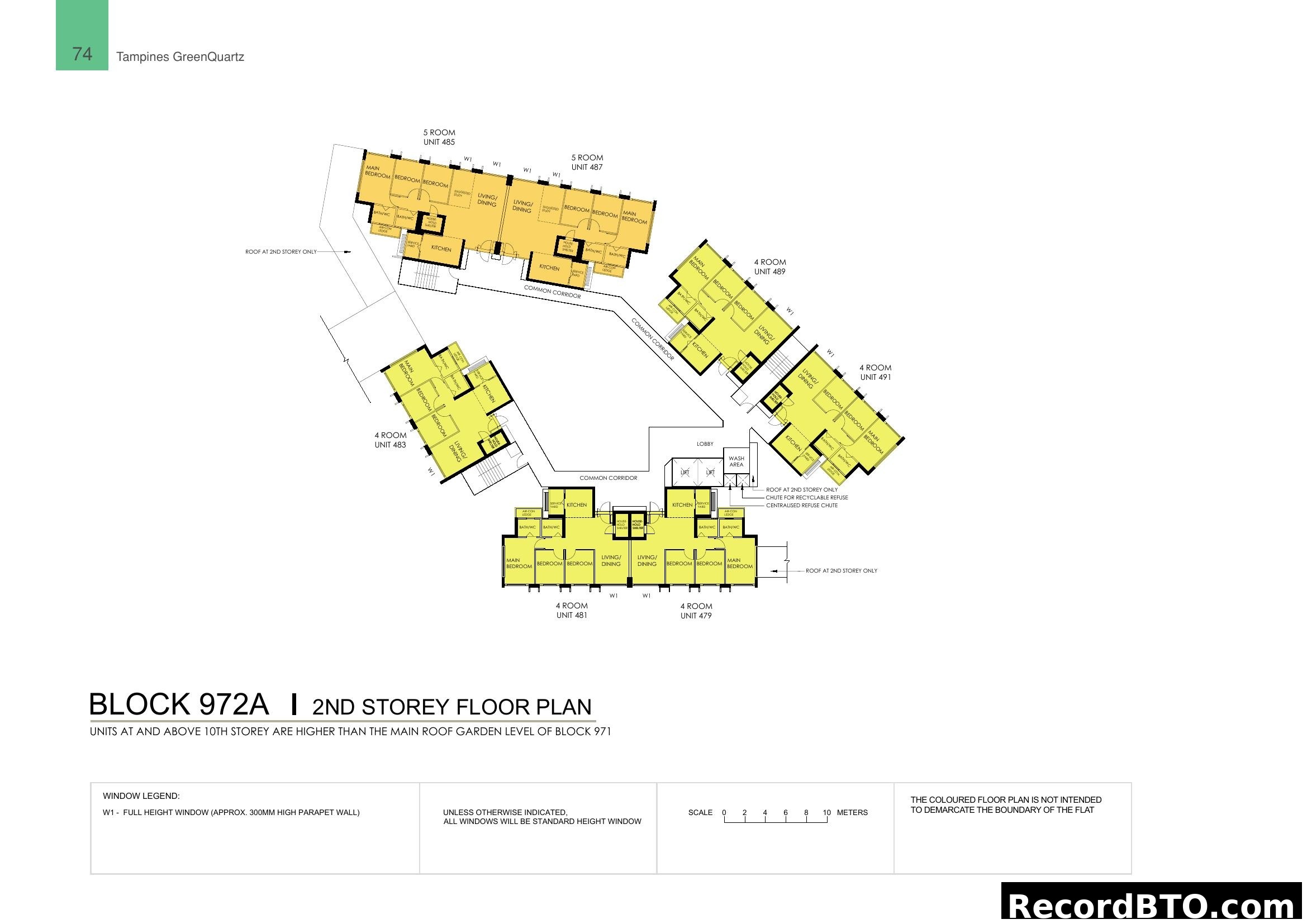 Block 972A 2nd Storey Floor Plan - Tampines GreenQuartz