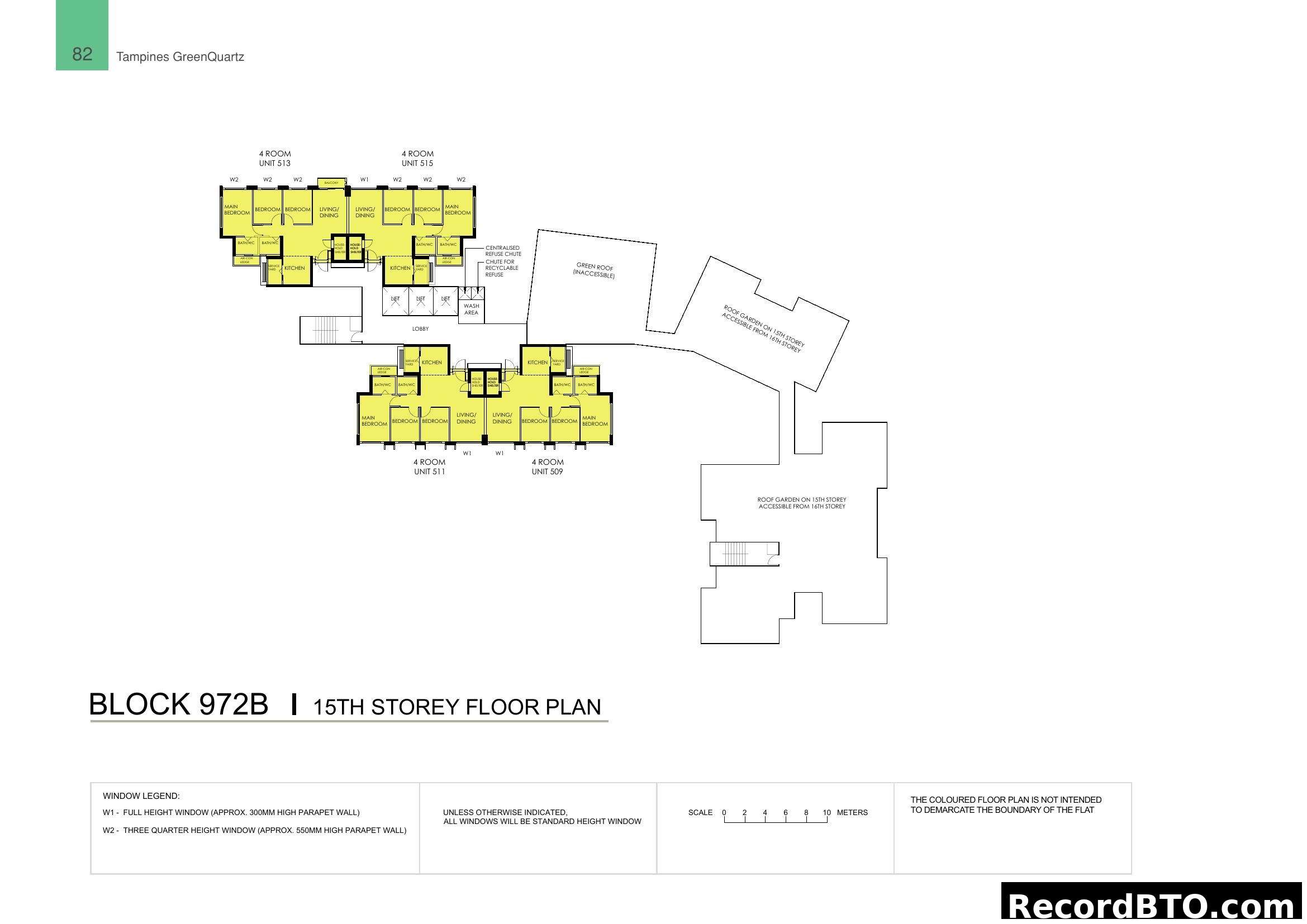 Block 972B 15th Storey Floor Plan