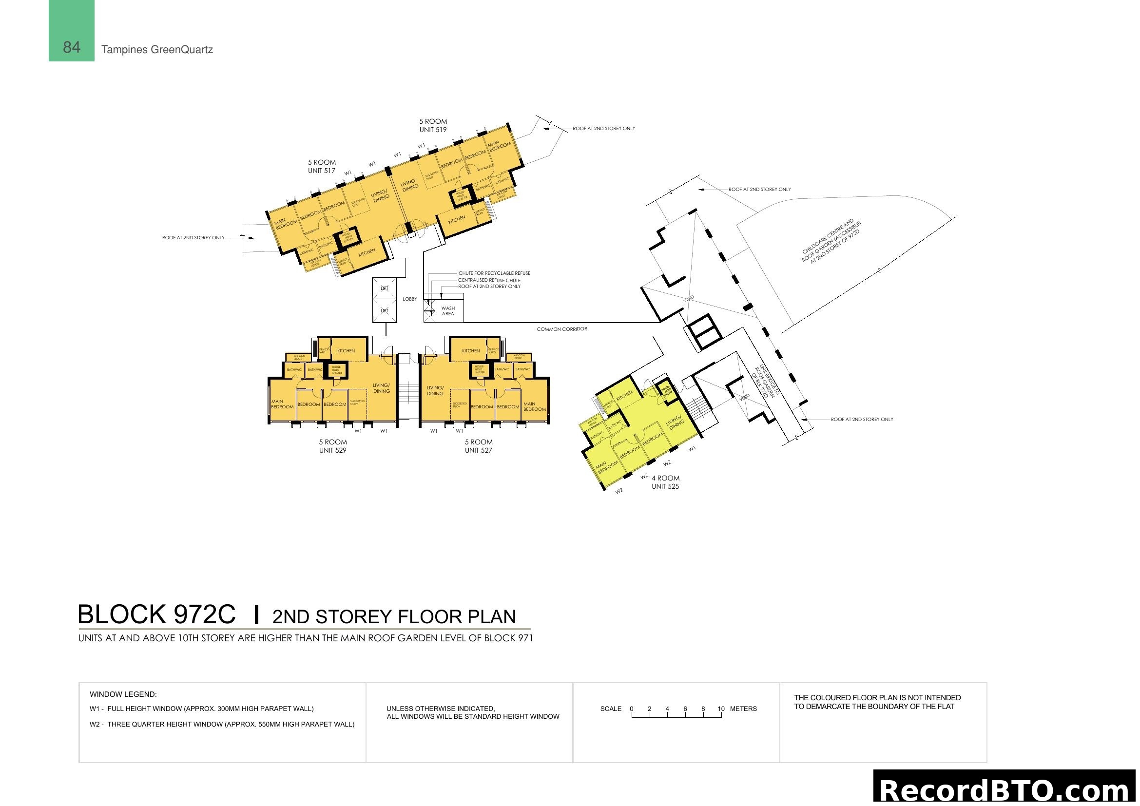Block 972C 2nd Storey Floor Plan
